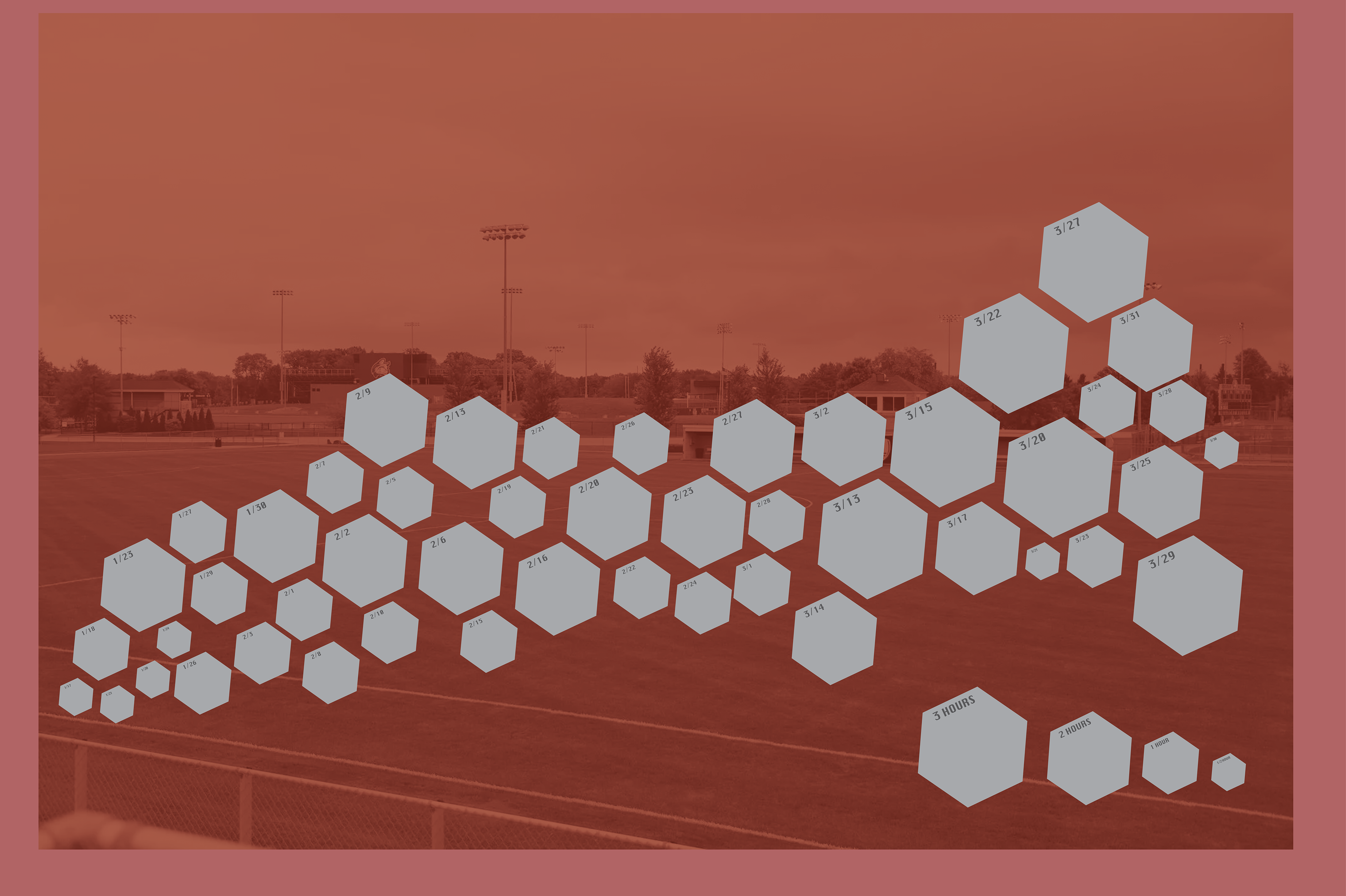 IWU Women's Soccer Training Hours Infographic