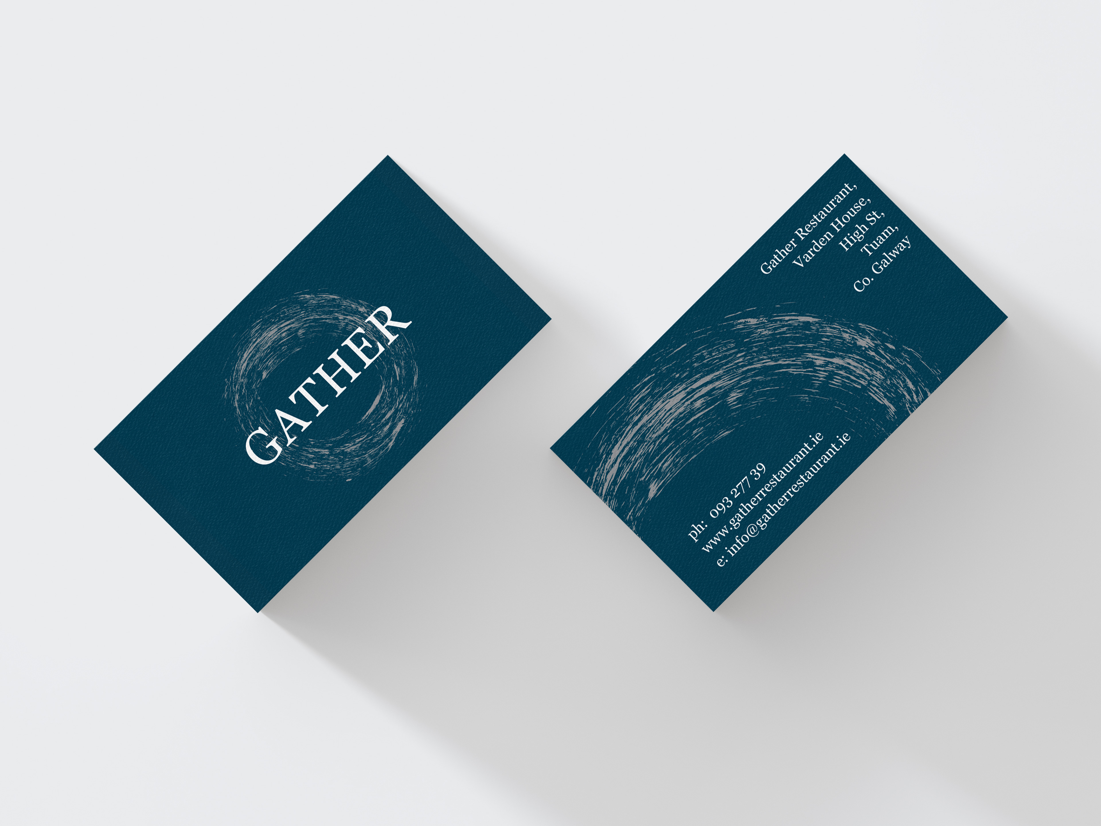 Gather Restaurant, Tuam, logo design by Edel McMahon