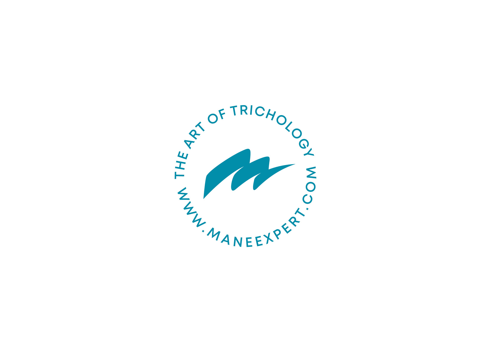 MANE Trichology round stamp