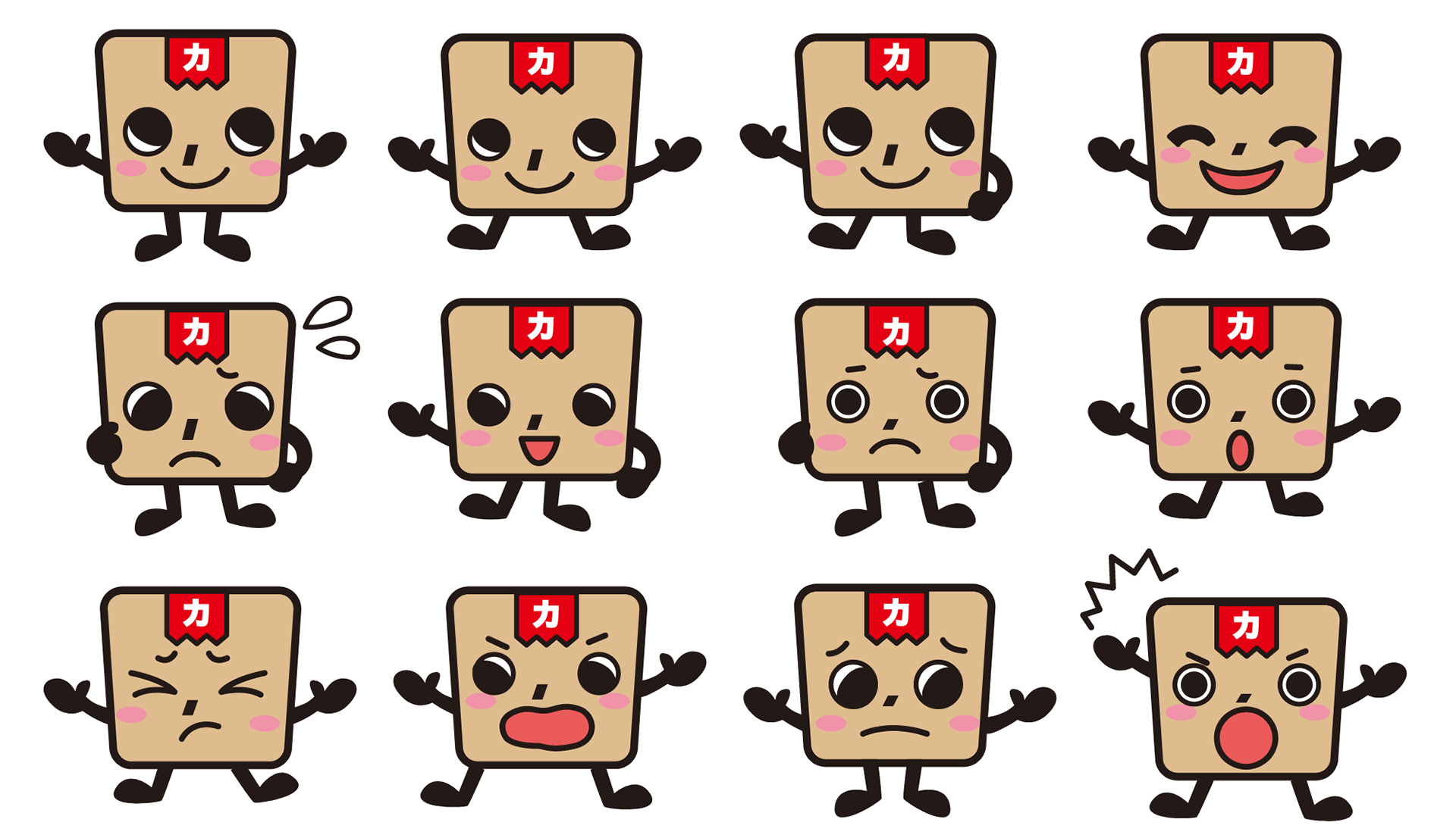 カウベイ様公式キャラクター　カウベイ段ボールくん