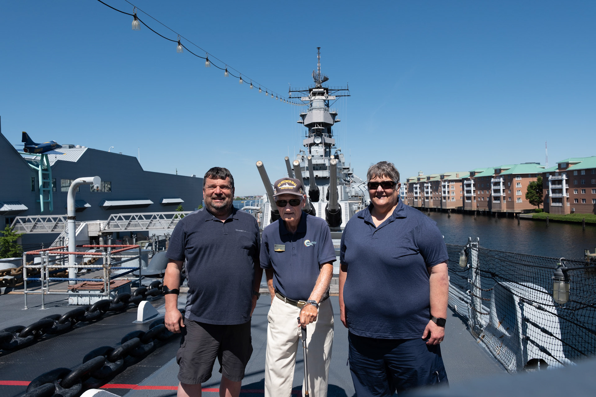 Battleship USS Wisconsin BB-64 in Norfolk, Virginia