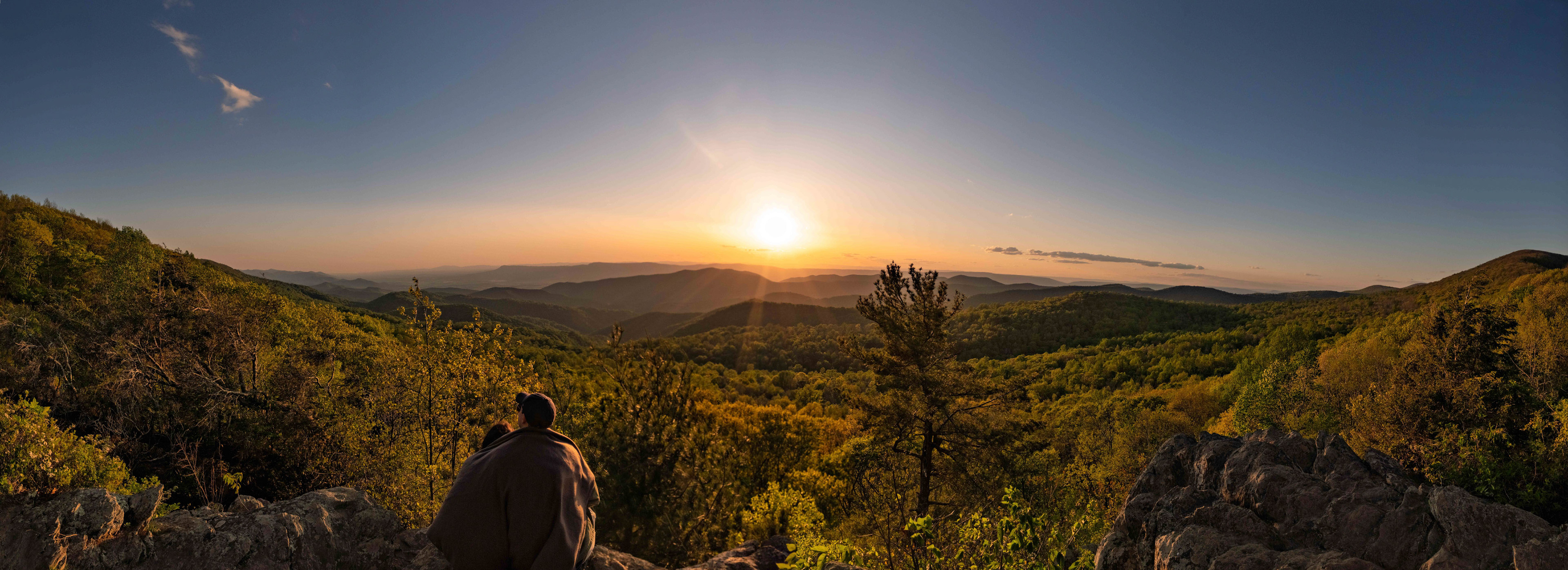 Sunset at Point Overlook, Shenandoah National Park