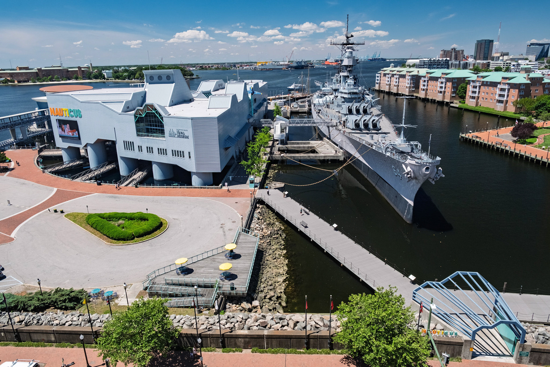Nauticus & Battleship USS Wisconsin BB-64 in Norfolk, Virginia