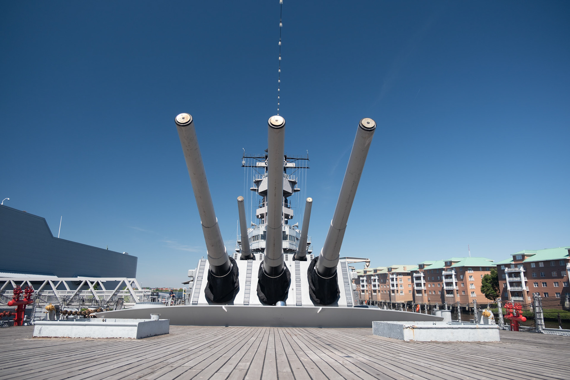Battleship USS Wisconsin BB-64 in Norfolk, Virginia