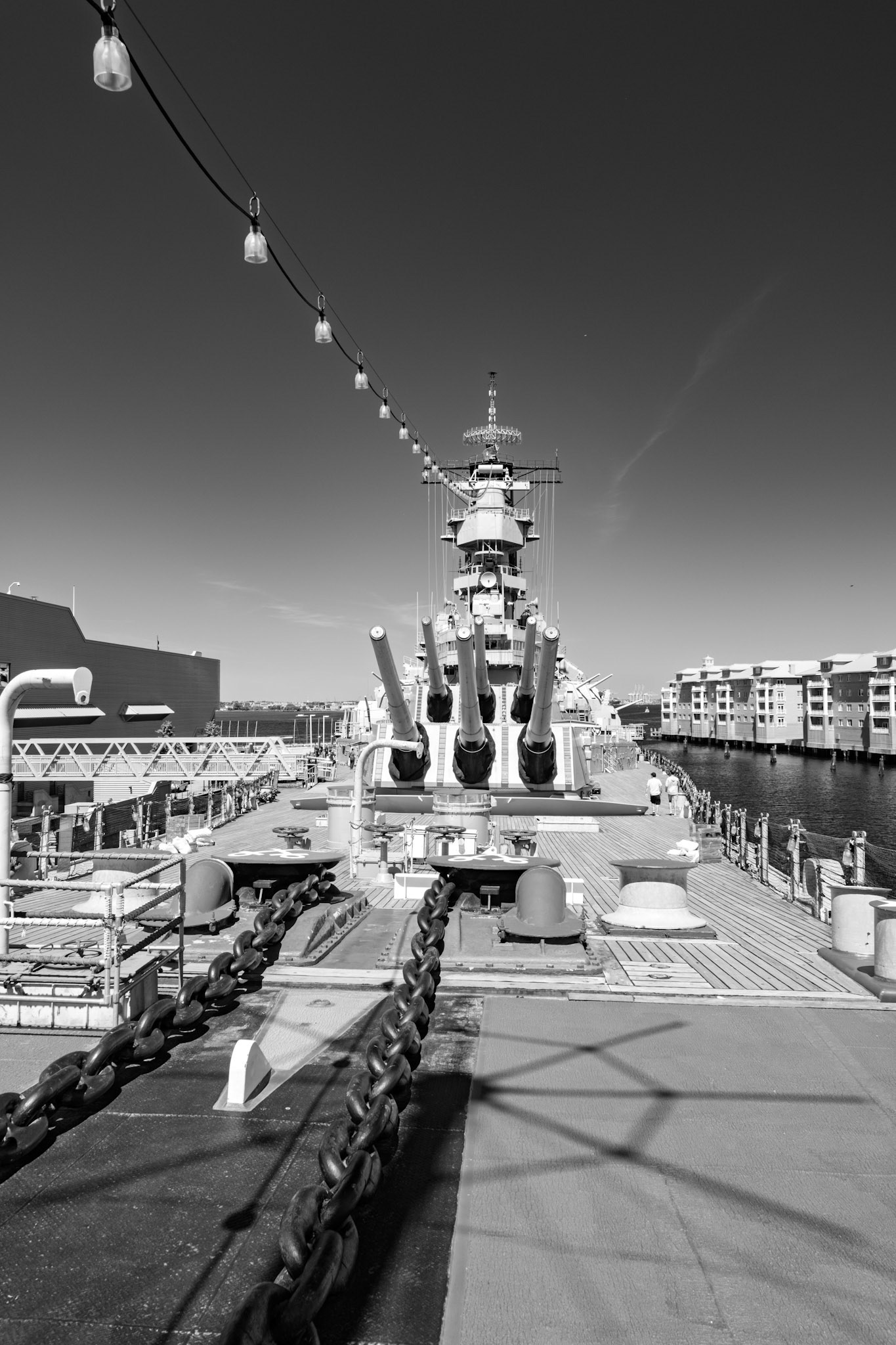 Battleship USS Wisconsin BB-64 in Norfolk, Virginia