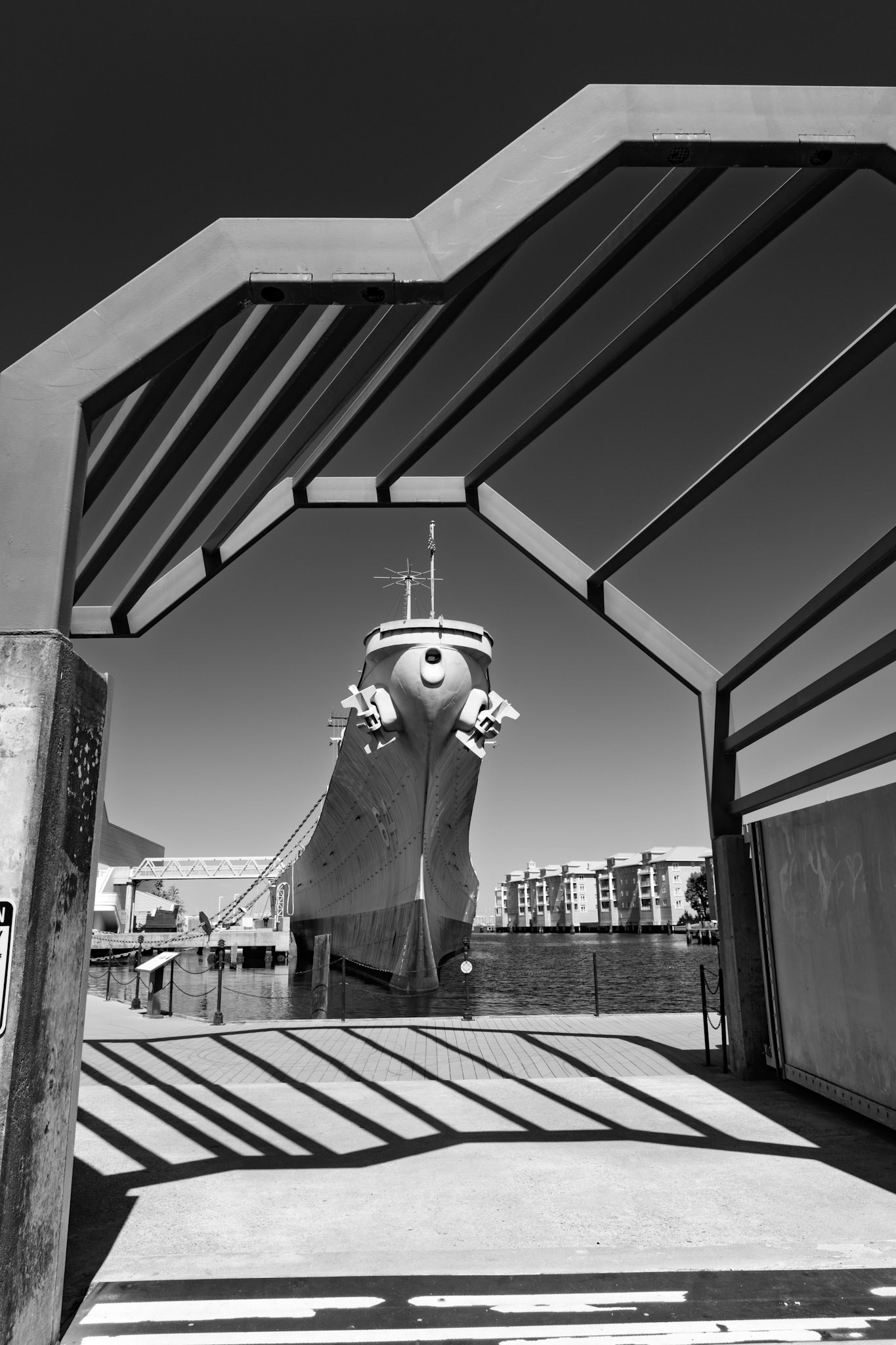 Battleship USS Wisconsin BB-64 in Norfolk, Virginia