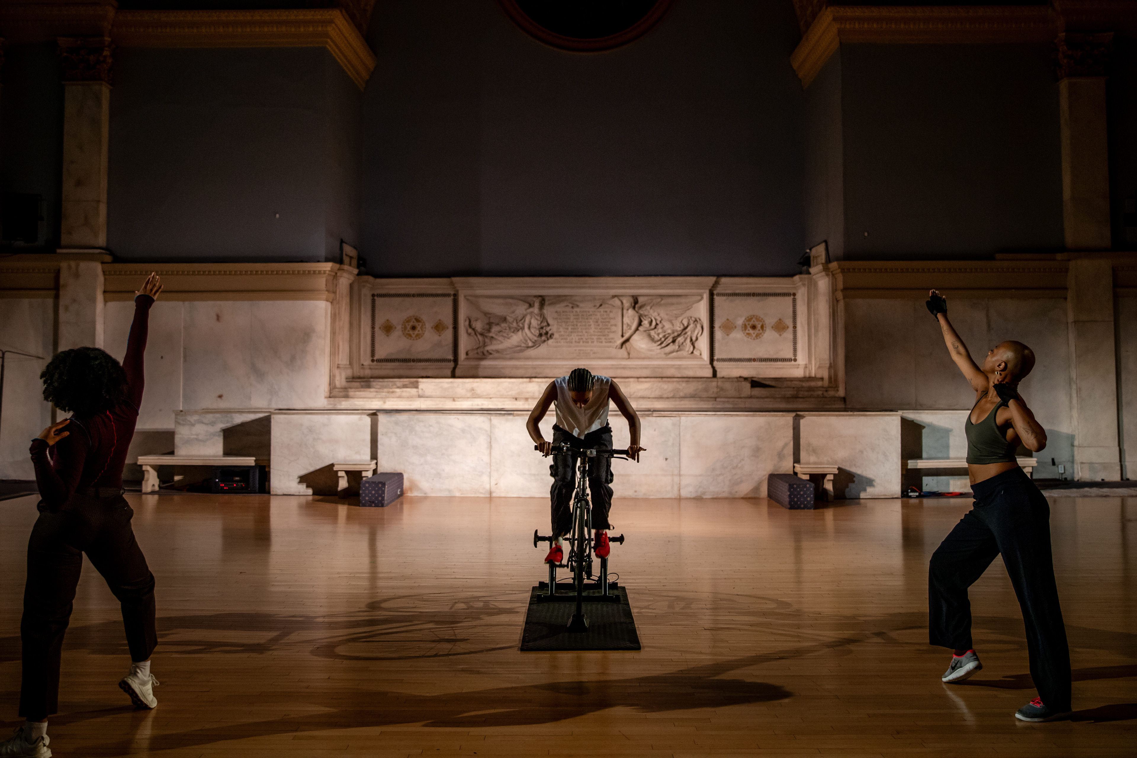 Katherine Paola De La Cruz, Dirty Laundry Excerpt at Movement Research for Judson. Photo by Rachel Keane