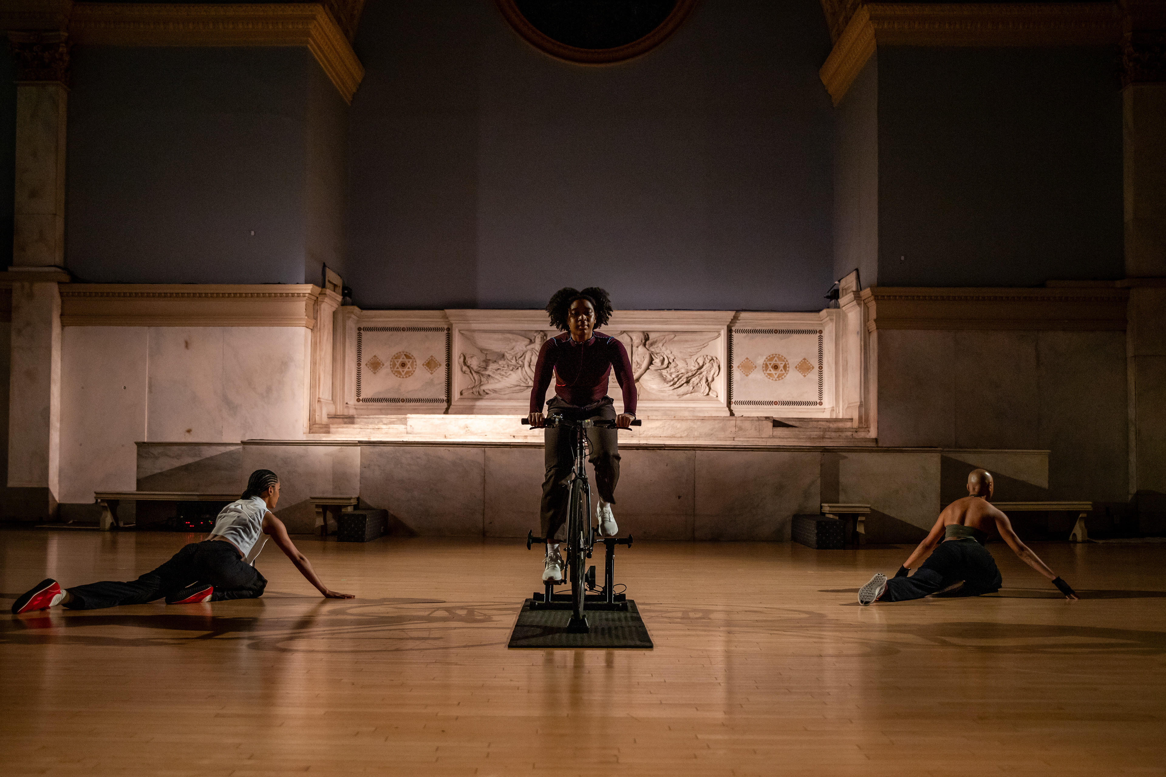 Katherine Paola De La Cruz, Dirty Laundry Excerpt at Movement Research for Judson. Photo by Rachel Keane