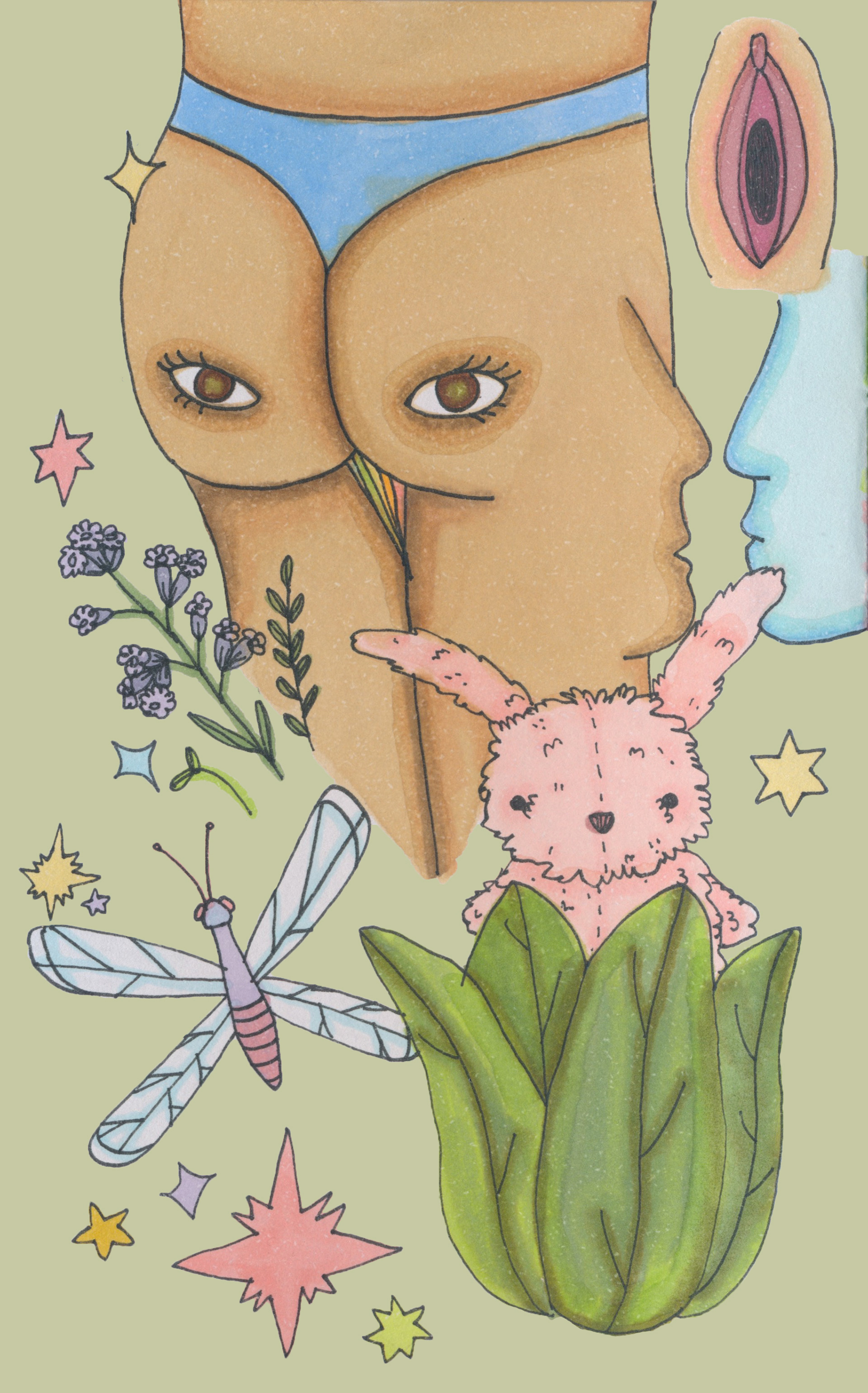 Illustration for an article titled "Am I Gay Enough?" published in MUSE Magazine.