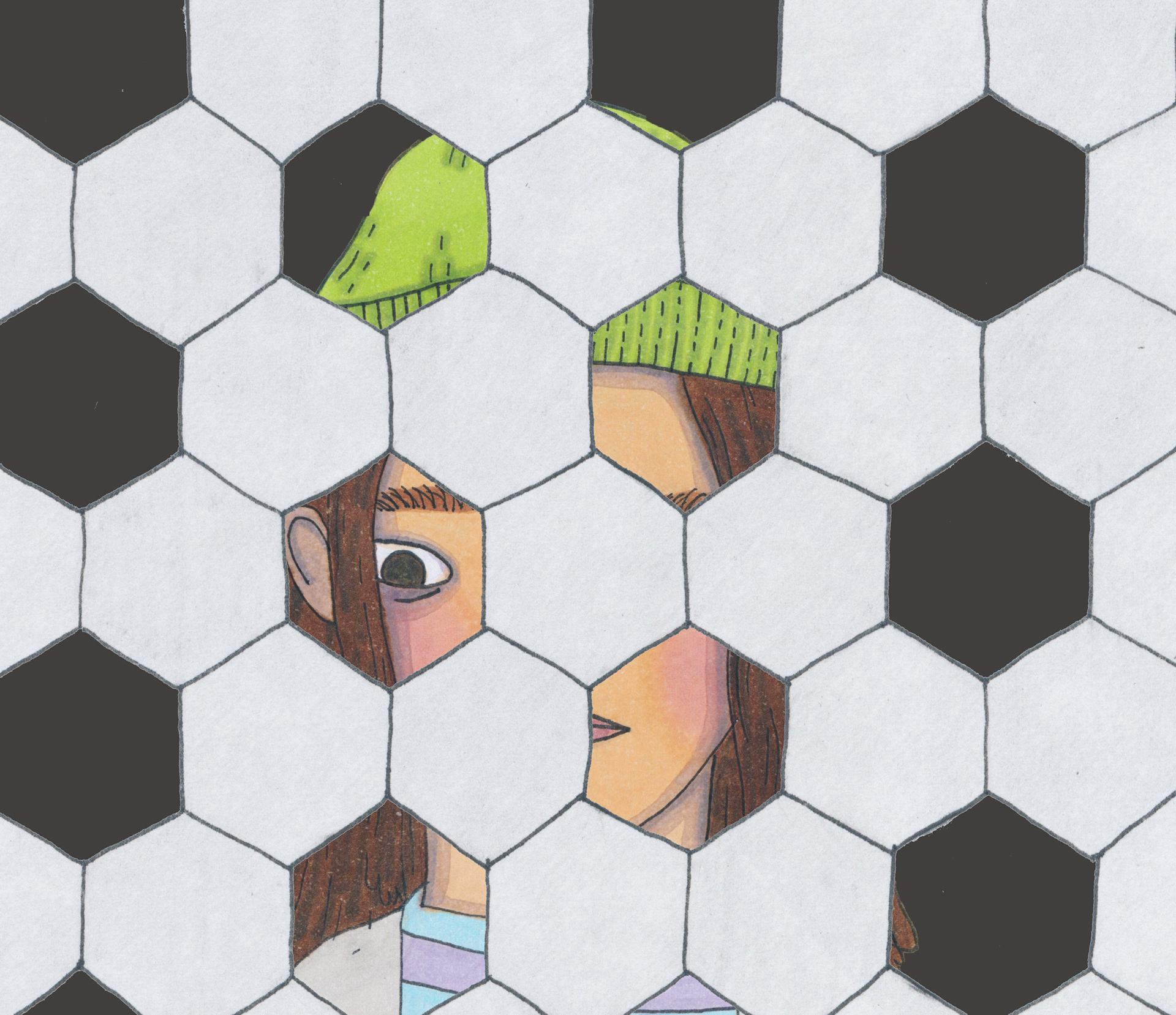 Illustration for an article titled "Unexpectedly Sidelined" published in MUSE Magazine.