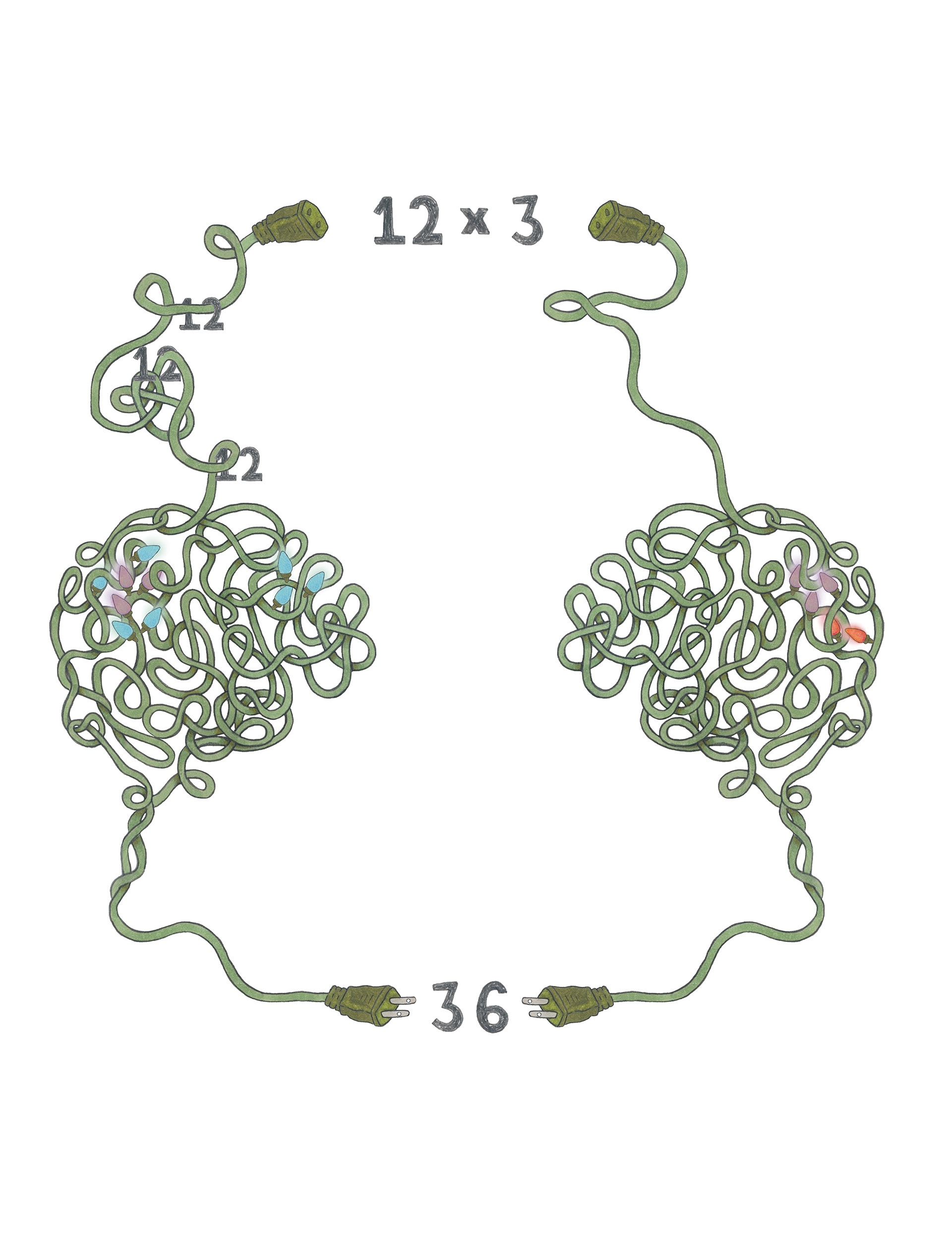 Illustration for a scientific journal article titled: "The Neural Correlates of Retrieval and Procedural Strategies in Mental Arithmetic".