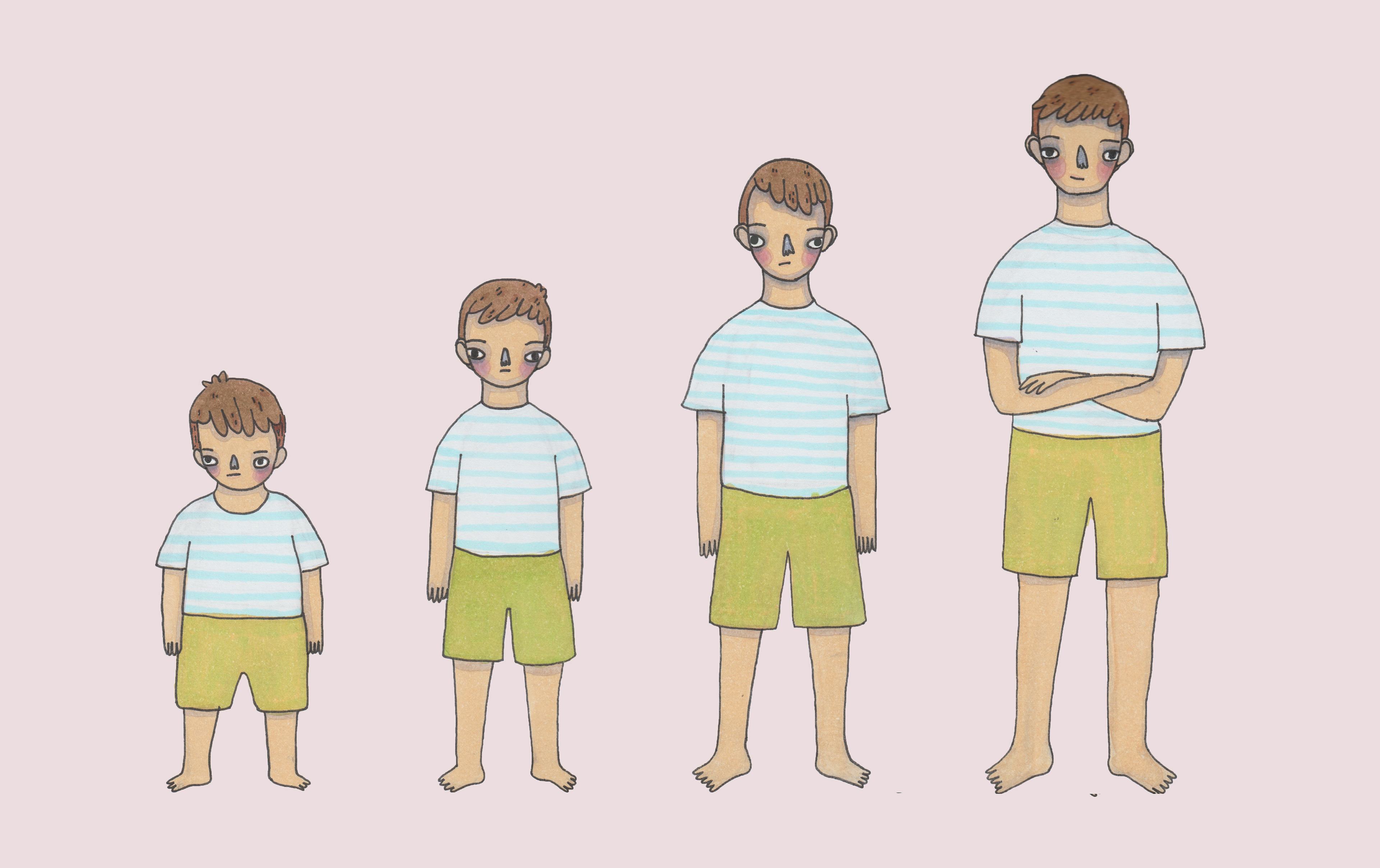 Illustration for an article titled "Boys to Men" published in MUSE Magazine.