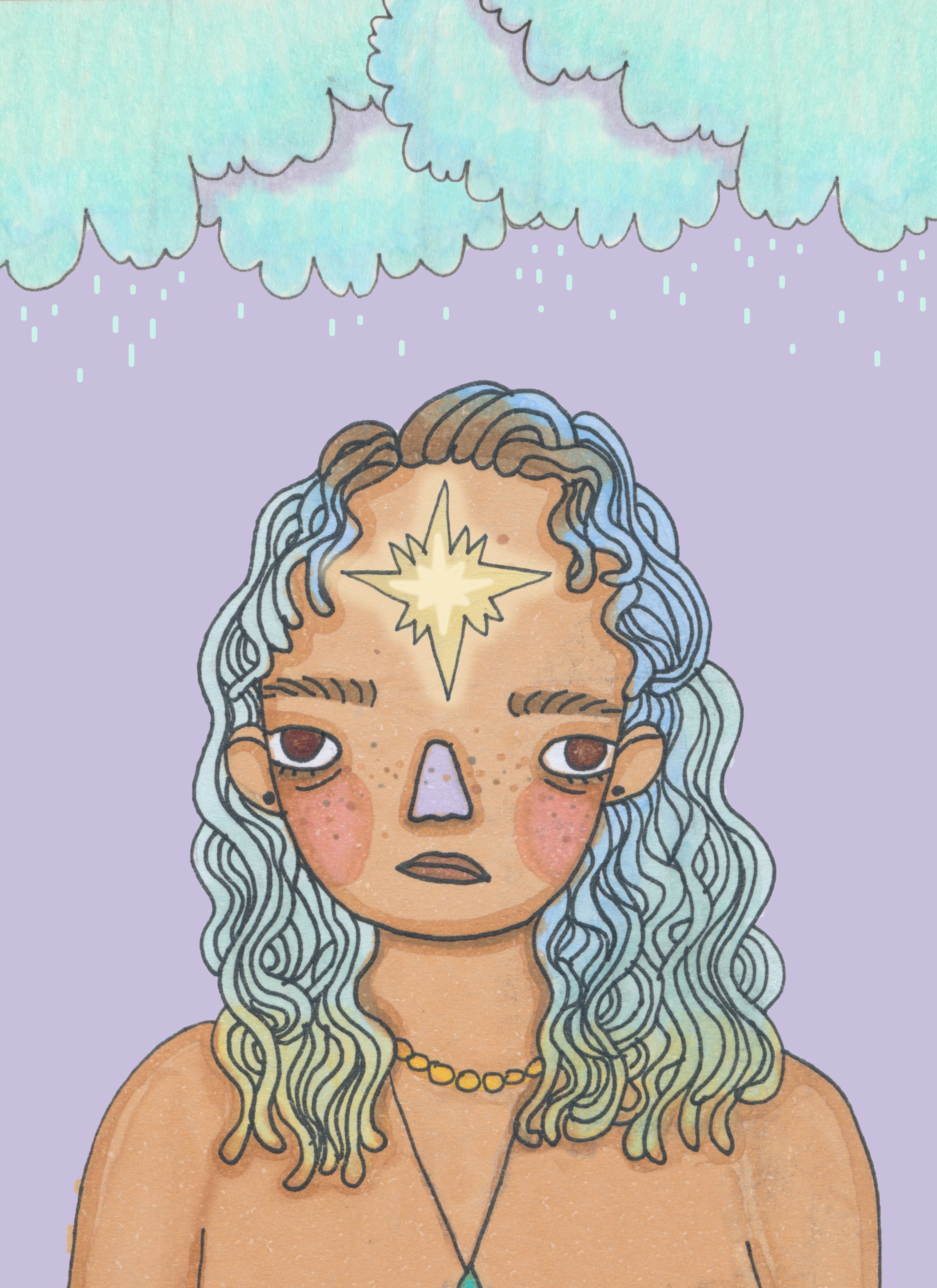 Illustration for an article titled “It’s Time to Ditch Your Mental Health Kink” published in MUSE Magazine.