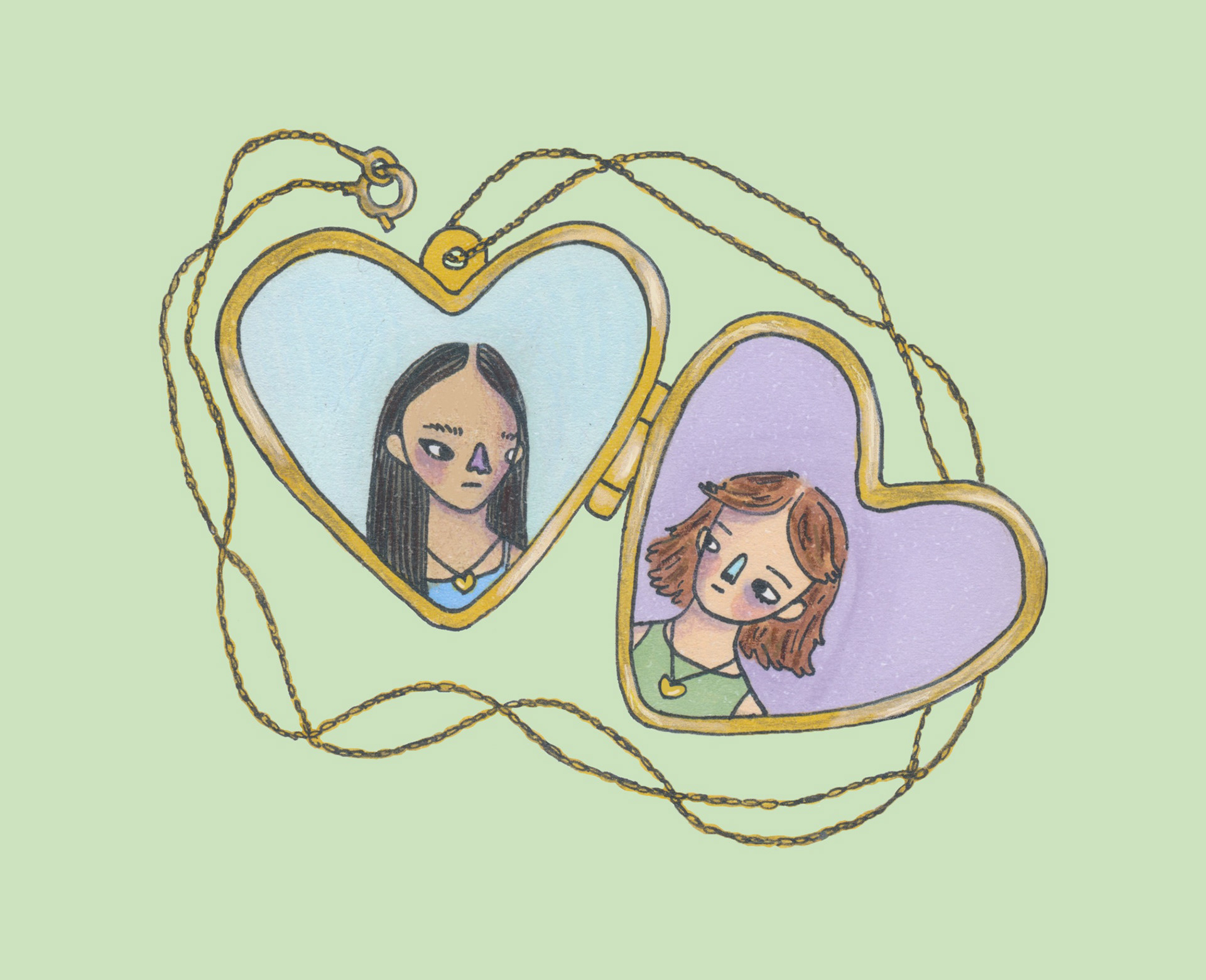 Illustration for an article titled "On Friendship and Toxicity" published in MUSE Magazine.