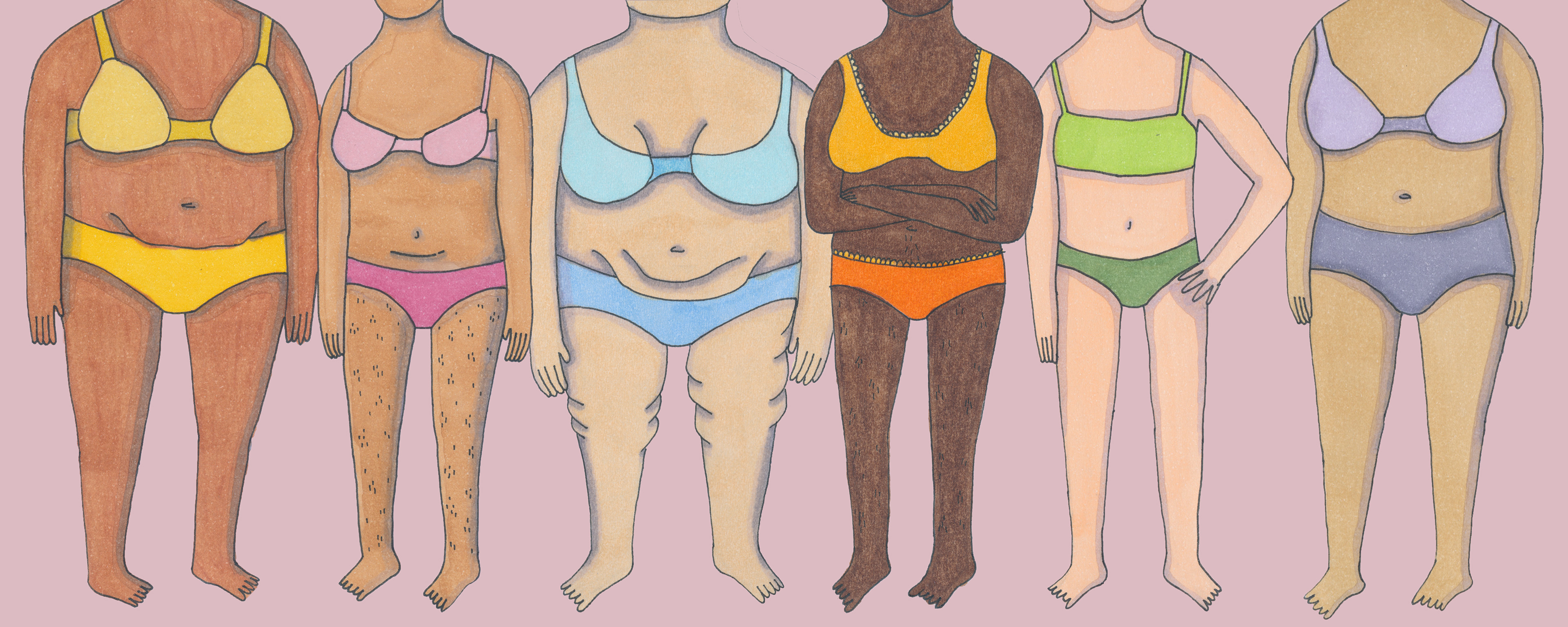 Illustration for an article titled "Body Positivity" published in MUSE Magazine.