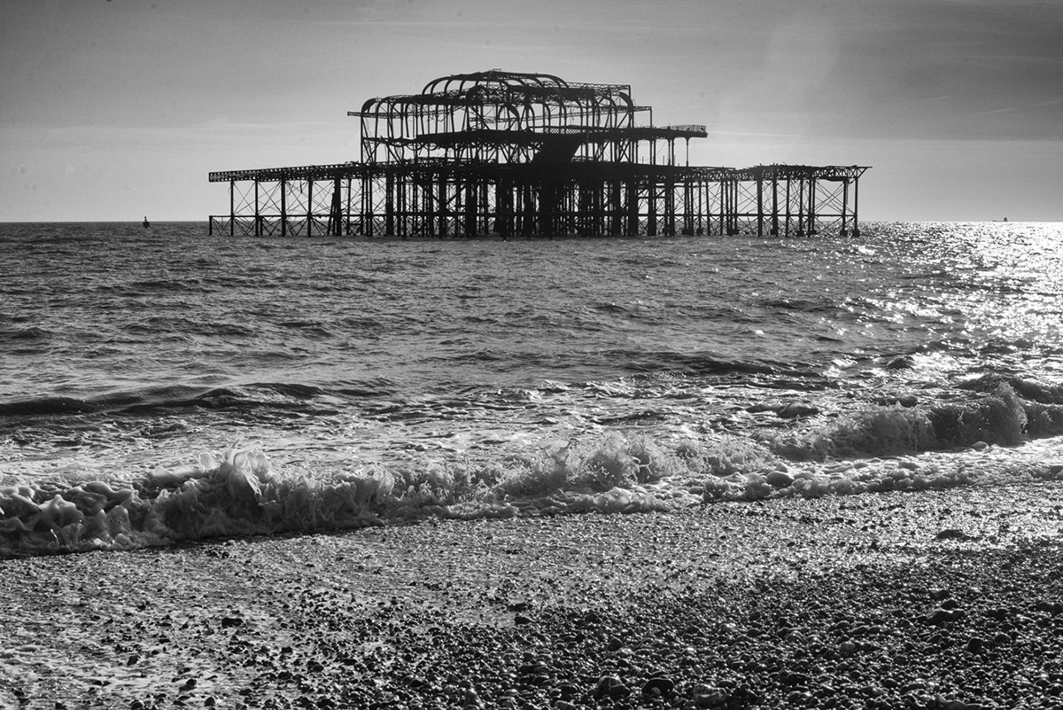 West Pier in Brighton - Using a polariser