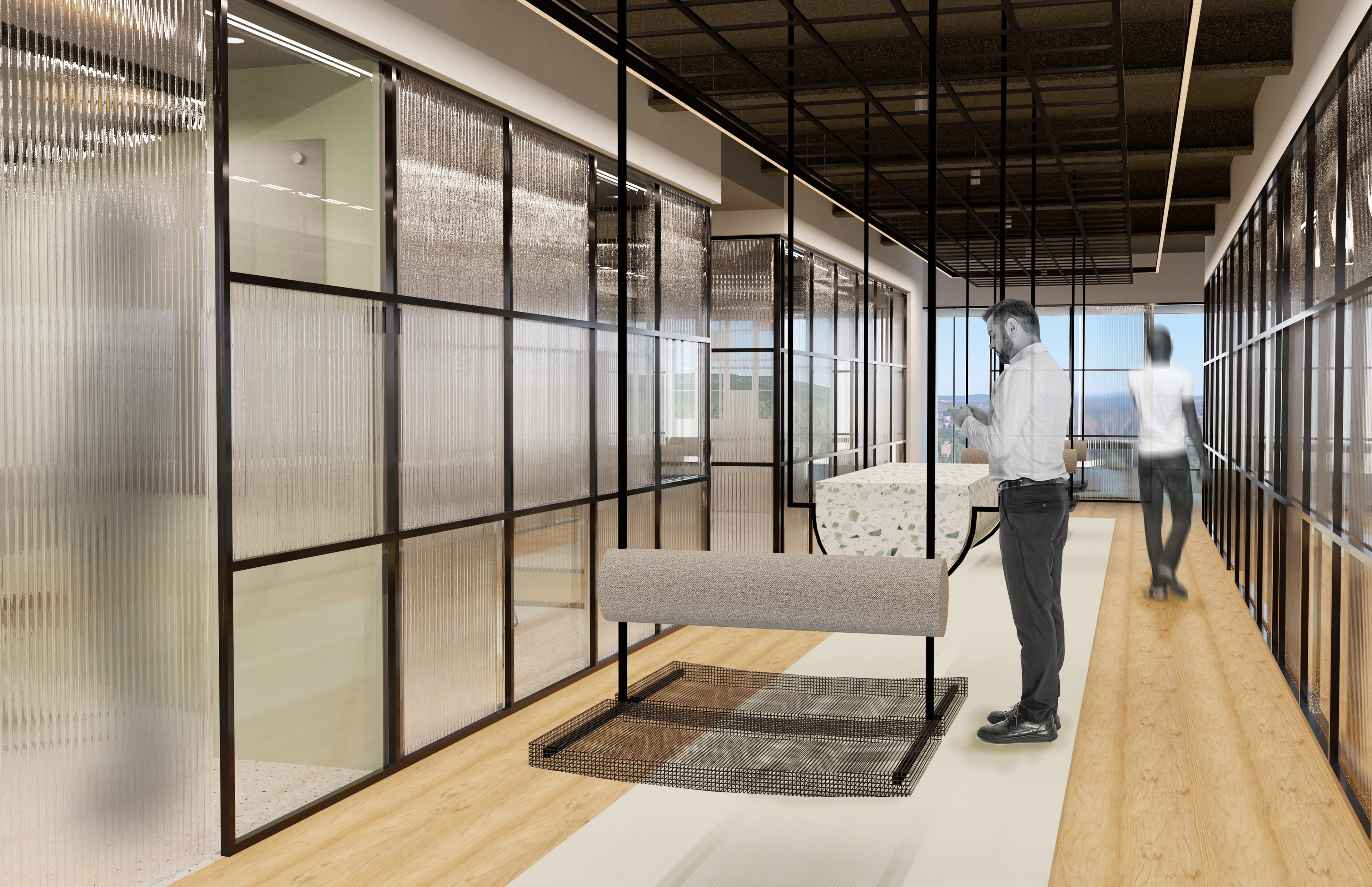 Corridor de zone privé - 42e étage
