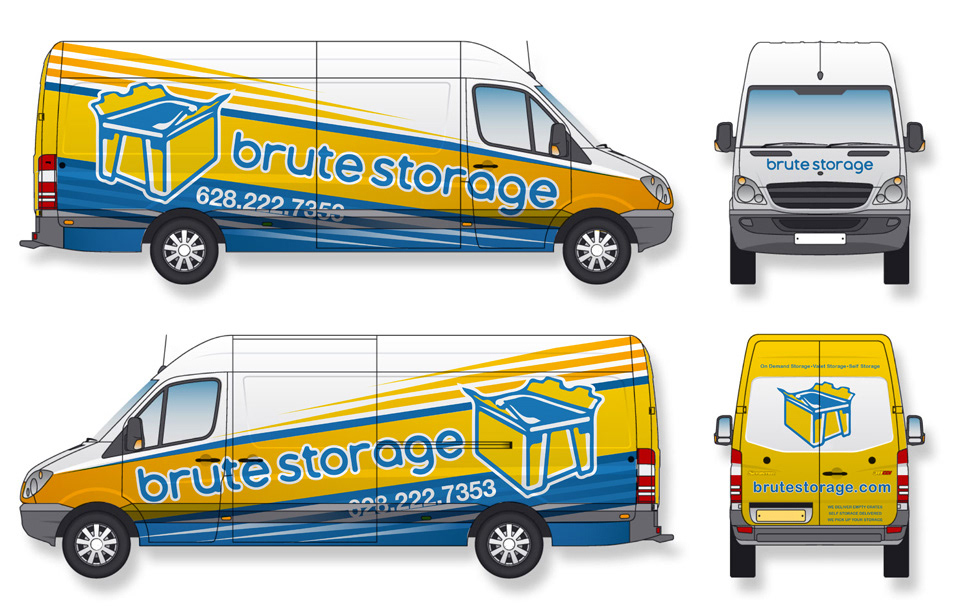 Brute Storage custom vehicle wrap