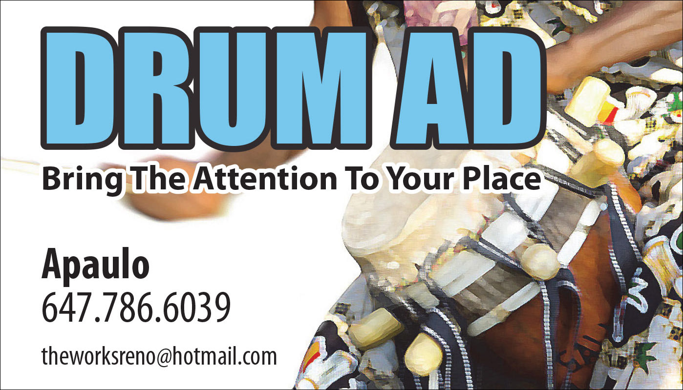 Drum Ad business card