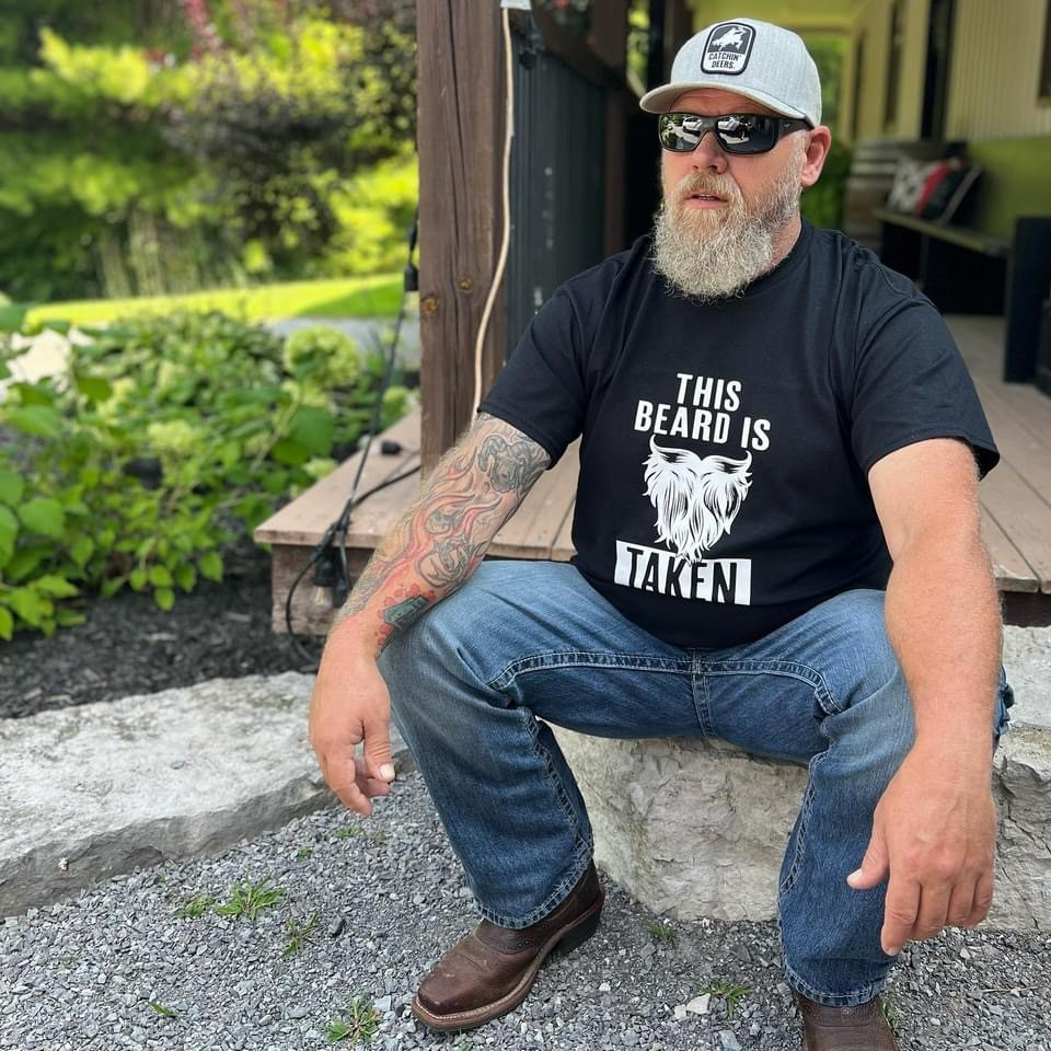 Man in custom t-shirt