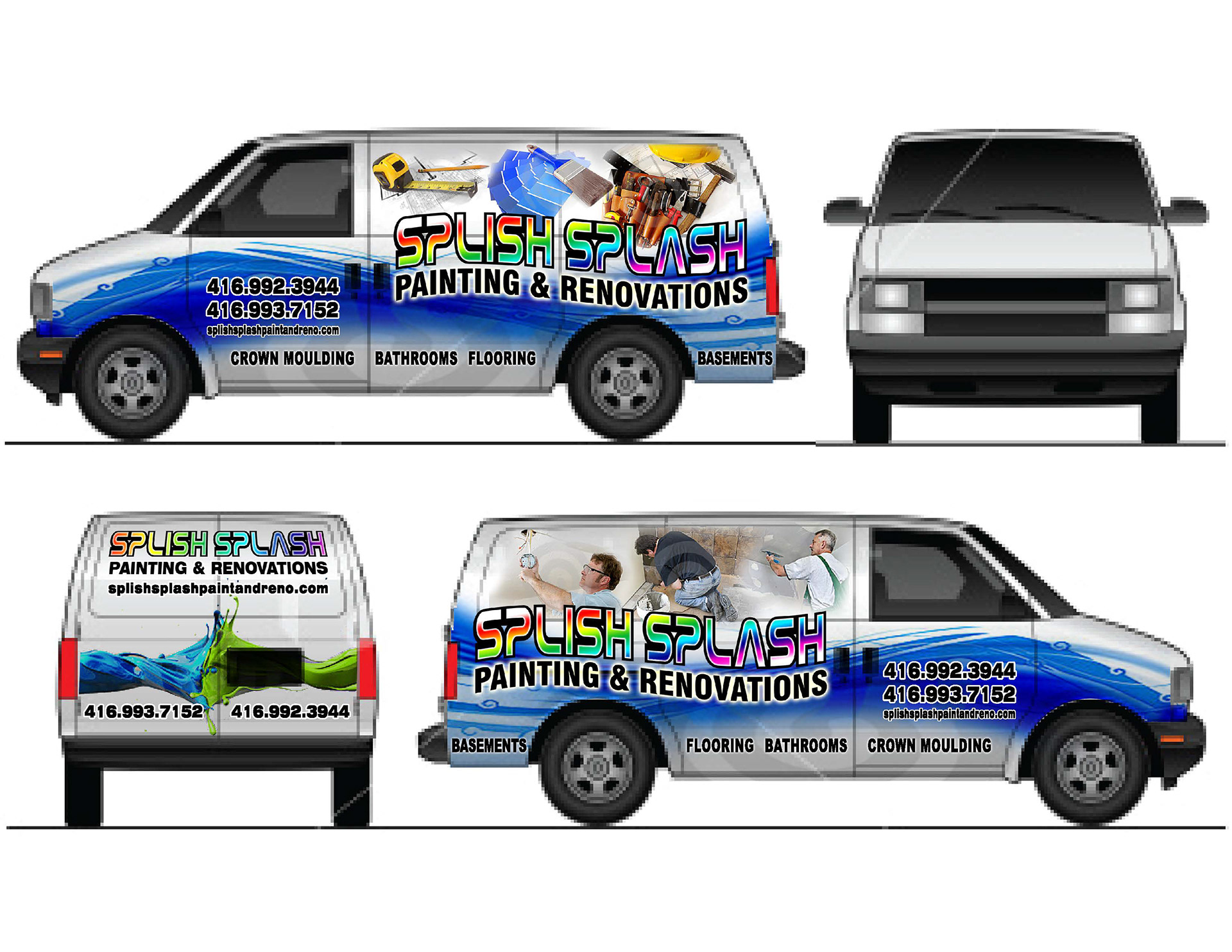 Splish Splash custom vehicle wrap
