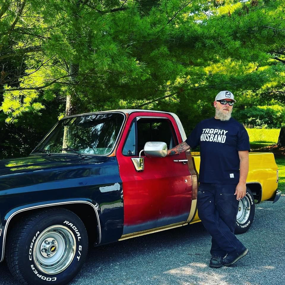 Man in custom t-shirt