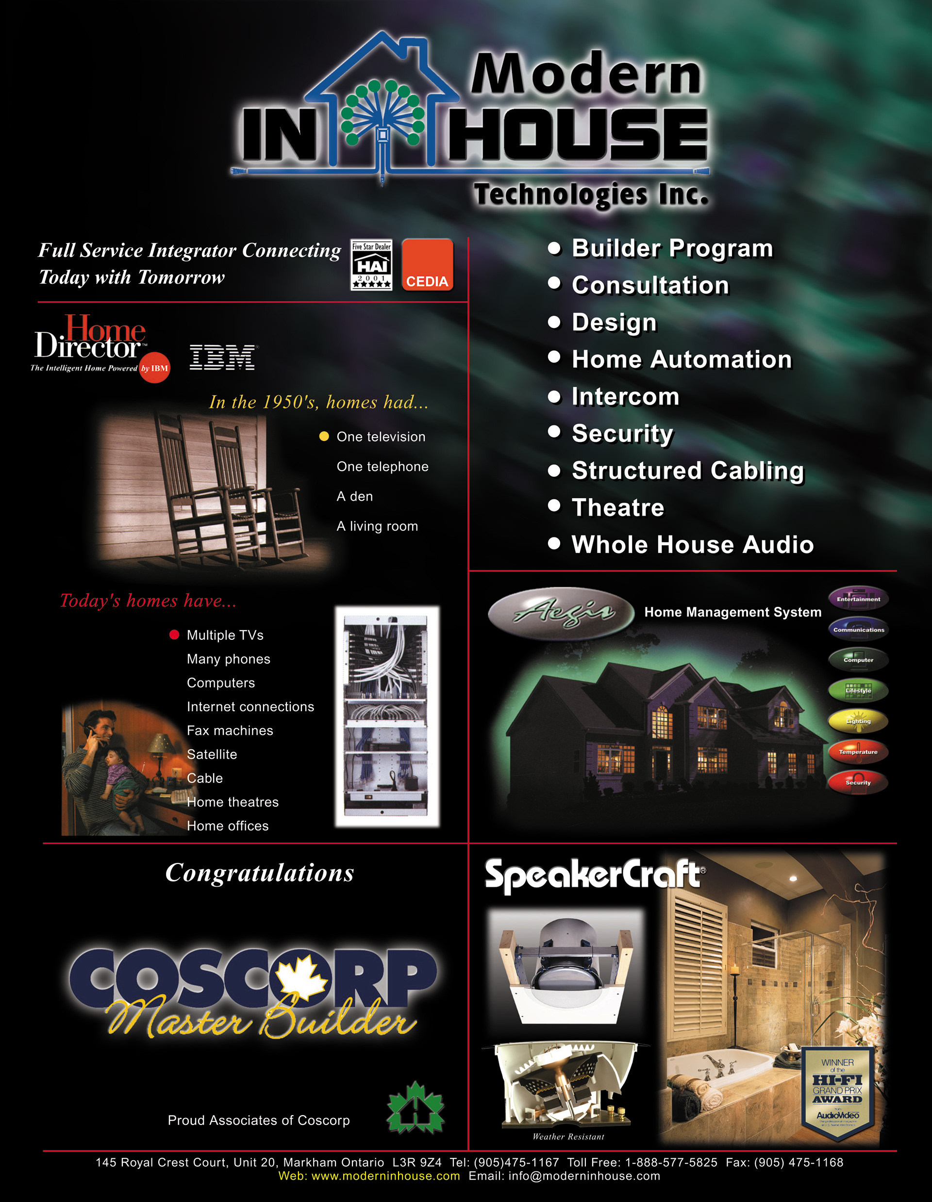 Modern In-House Technologies flyer