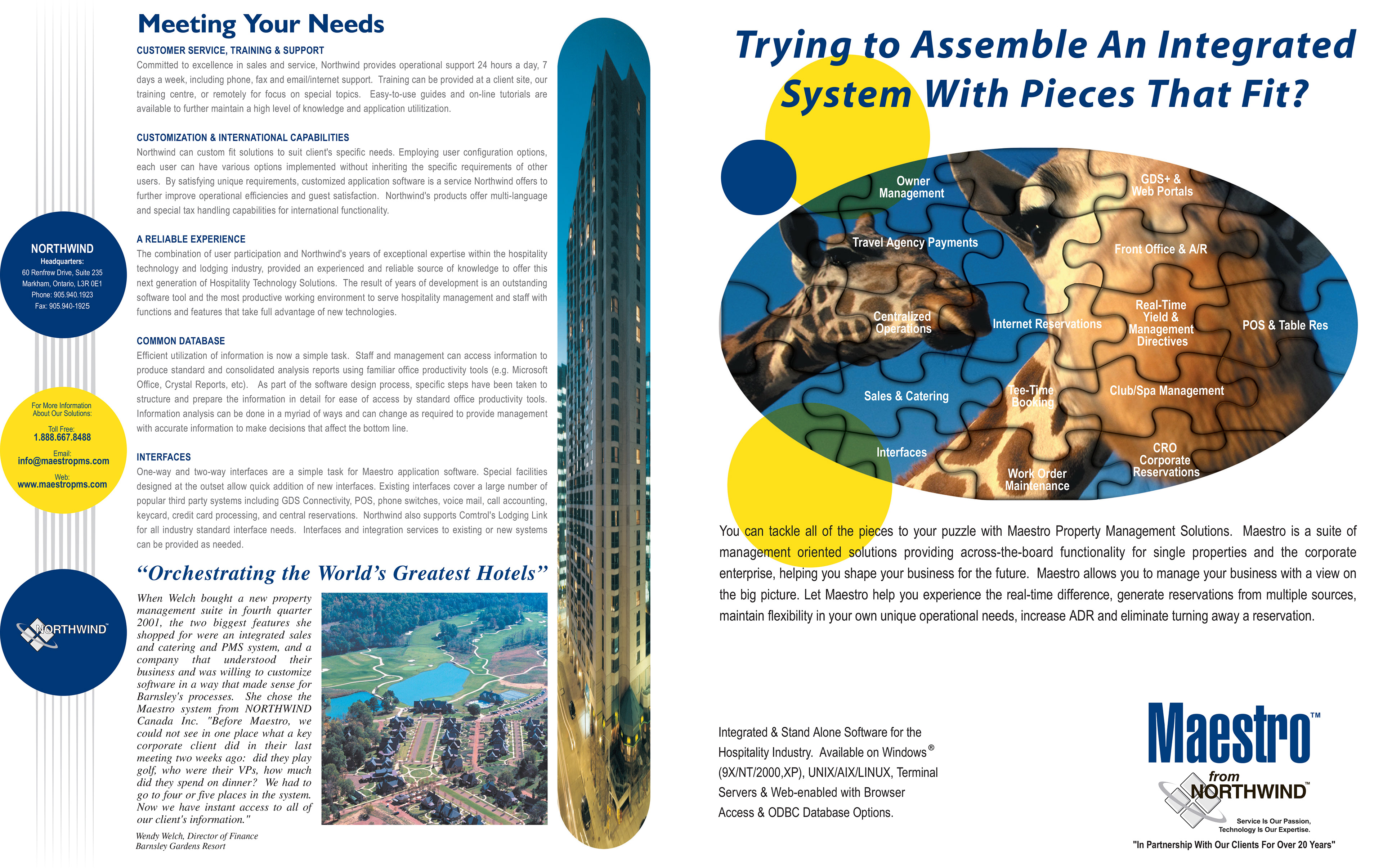 Meastro from Northwind  ad pages