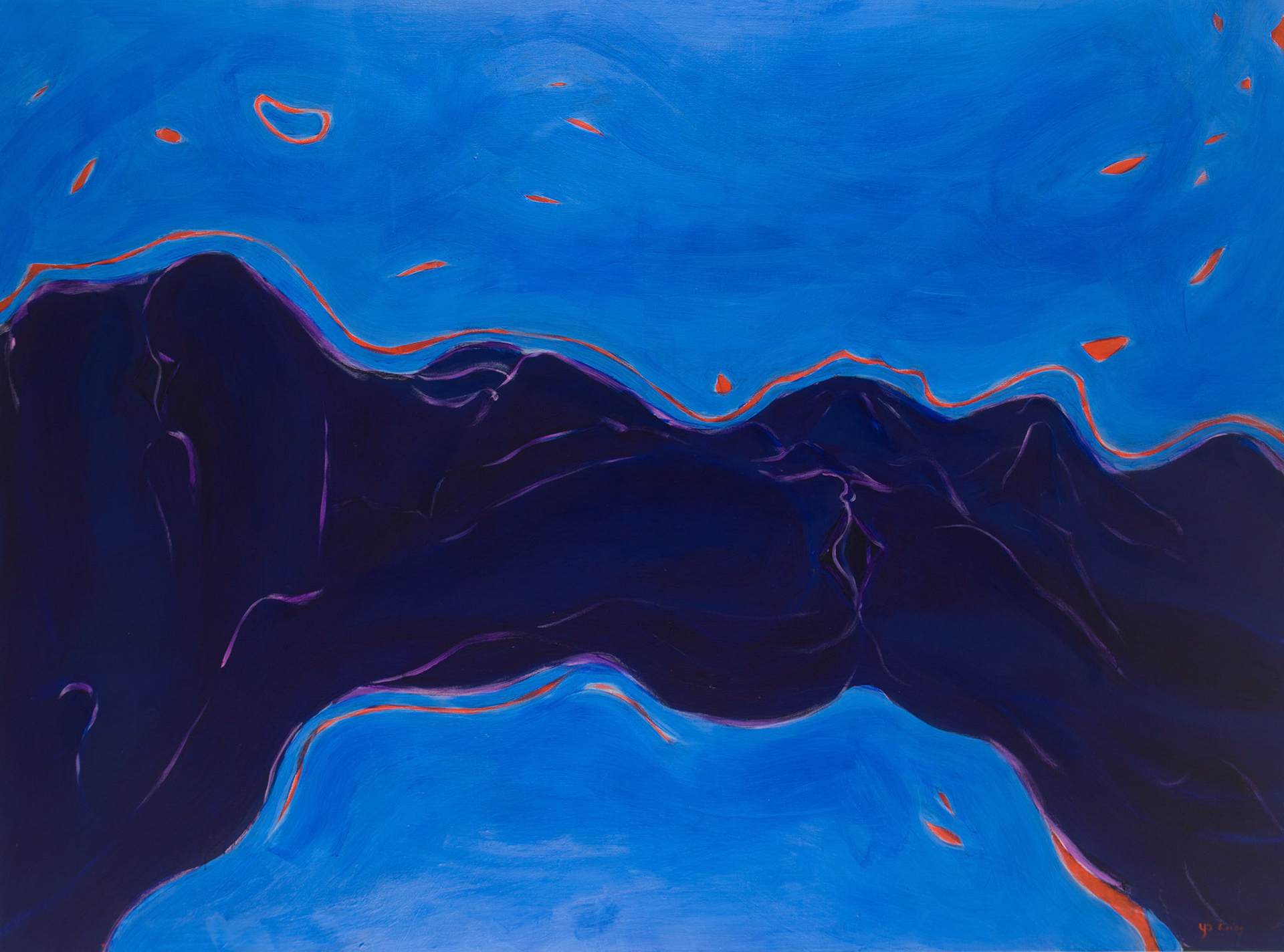 songlines 2. 2008; 200x150cm; acrylics on canvas.