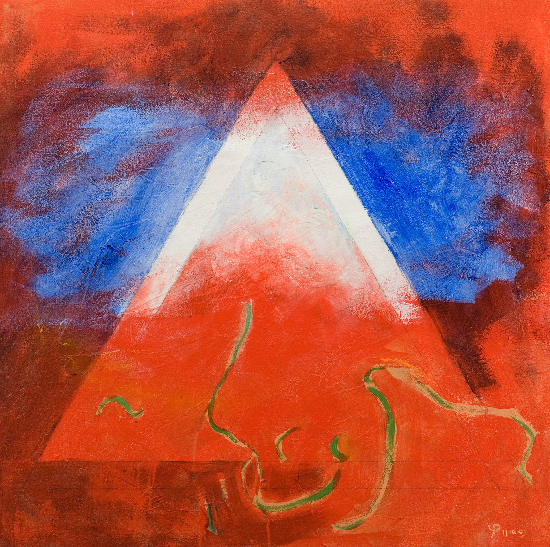 dutch ritual 2. 93x93cm; mixed media on canvas, 2010.