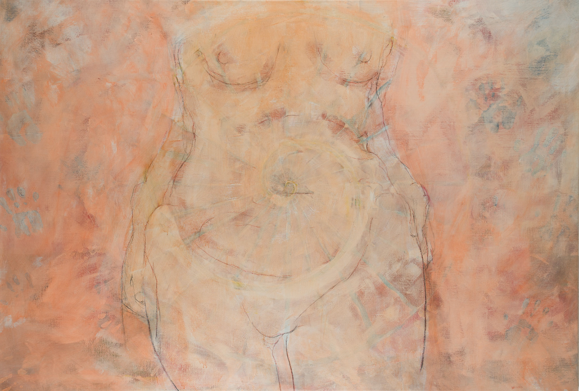stars from your navel. 2000; 200x150cm; acrylics on canvas.