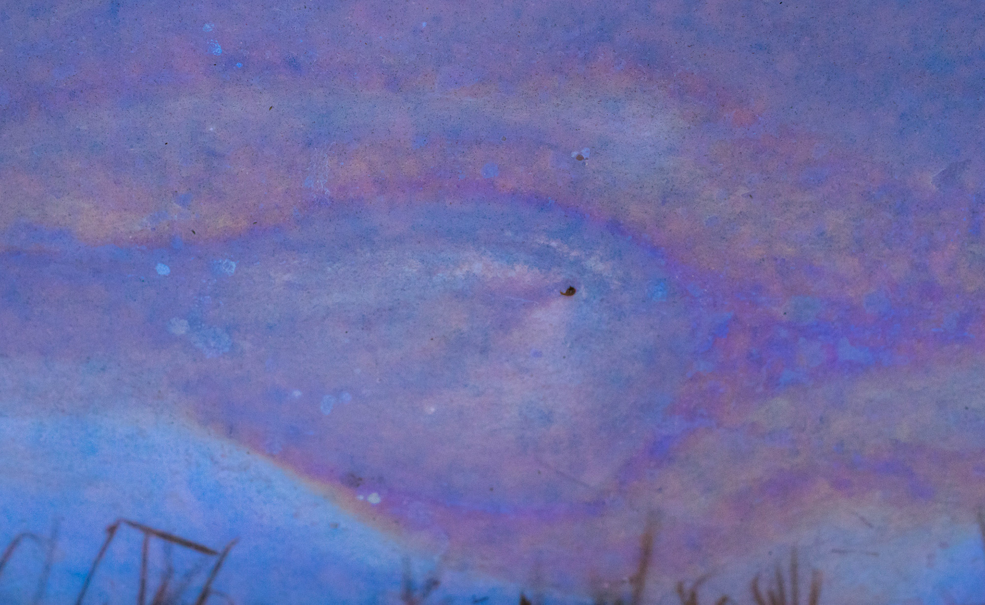 leeftijdsverschillen in de film laten stromingspatronen zien, als een soort leeftijdsringen. Hoe blauwer en lichter hoe jonger, hoe geler/bruiner hoe ouder.