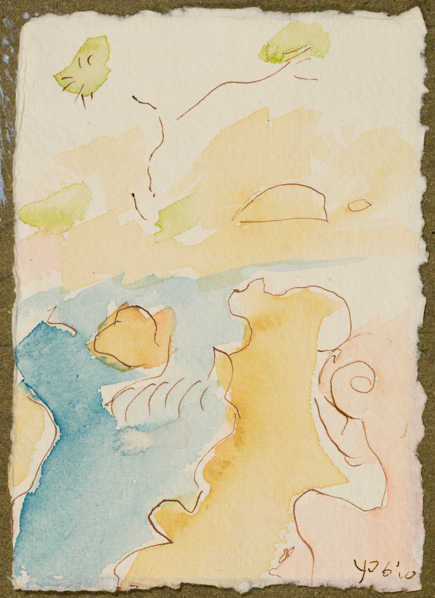 and eye lay down in the bank