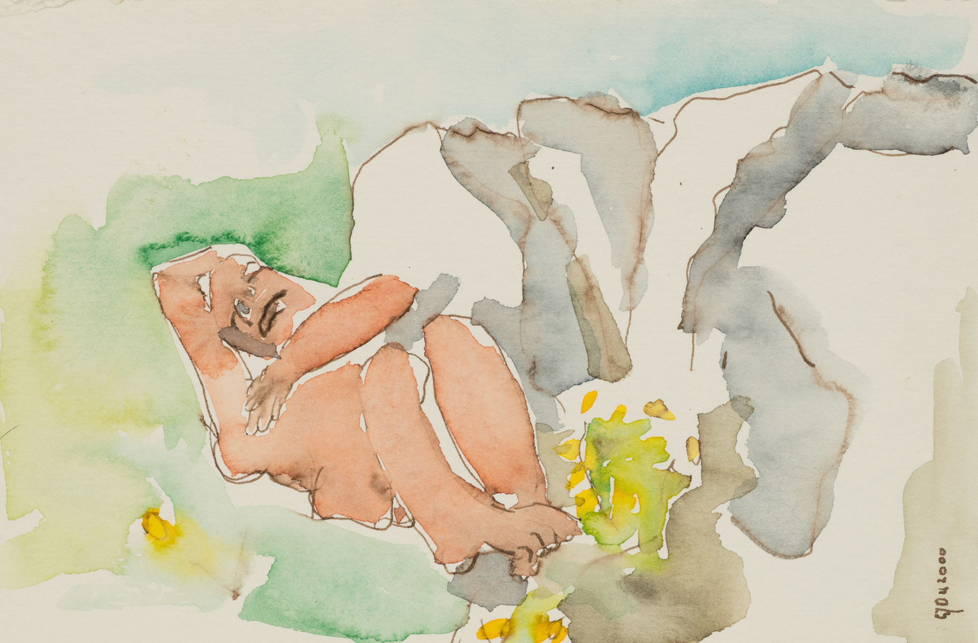 so strangly comfortable between the thorns and crevices eye can laydown by the river