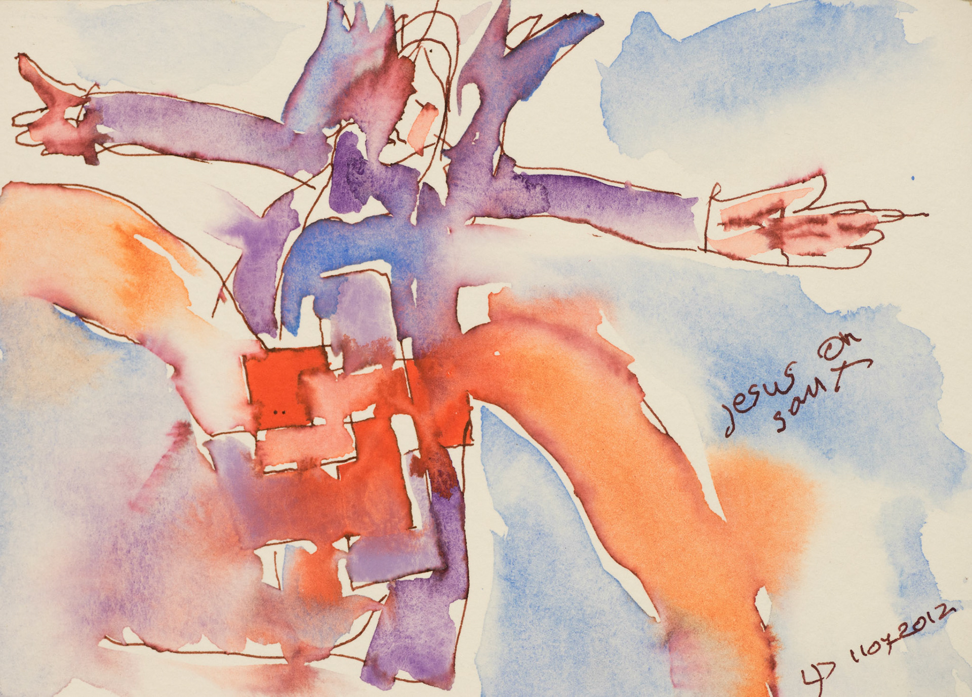 san x; jesus on the euskadian rock gaurding the harbour with aztekekian bravoure