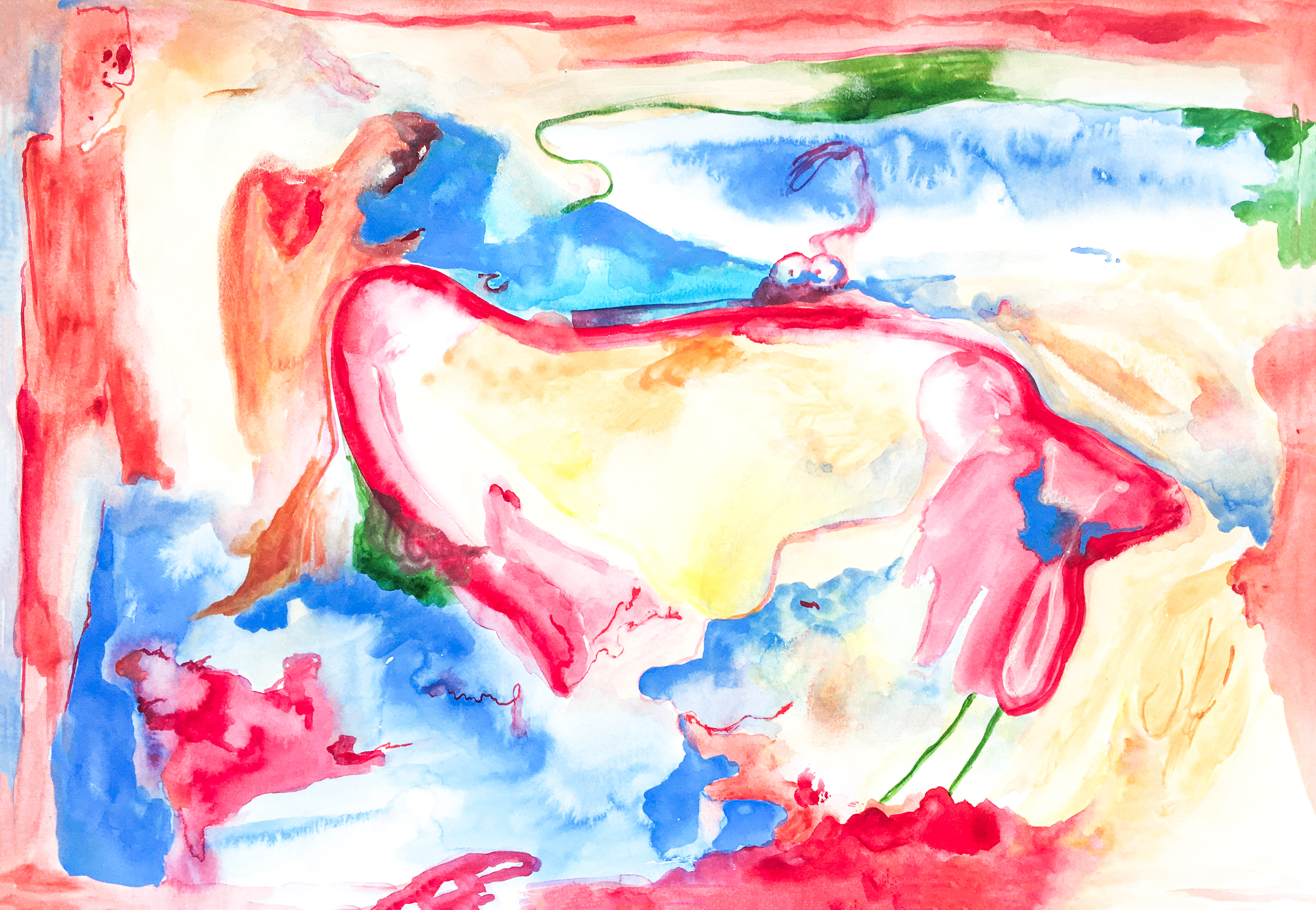 Sometimes series, mixed media, 60x42cm