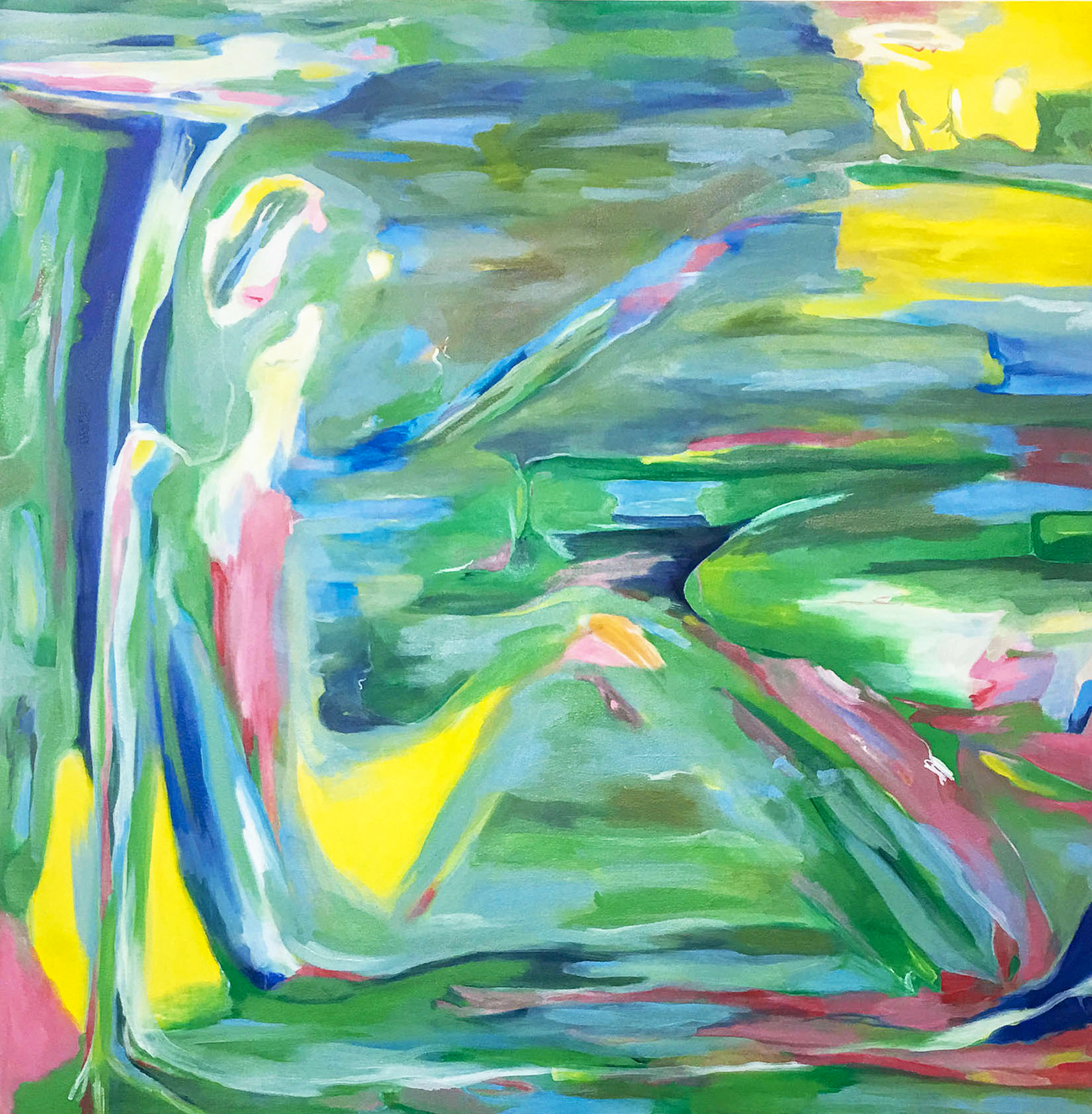 SOLD ( only prints ) Adam and Even, oil on canvas, 140x140cm
