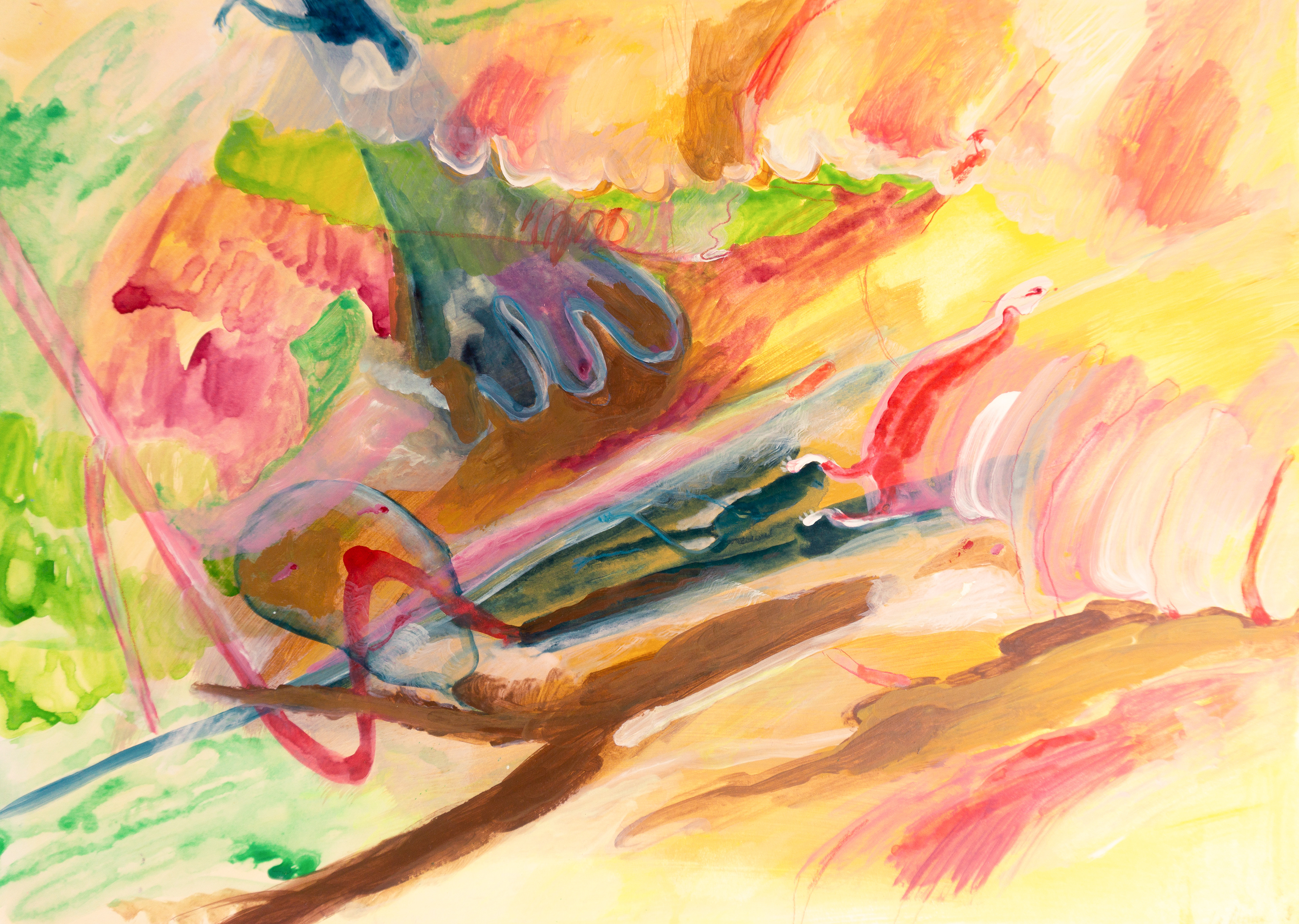 Come on, quick! mixed media on paper, 42x30cm