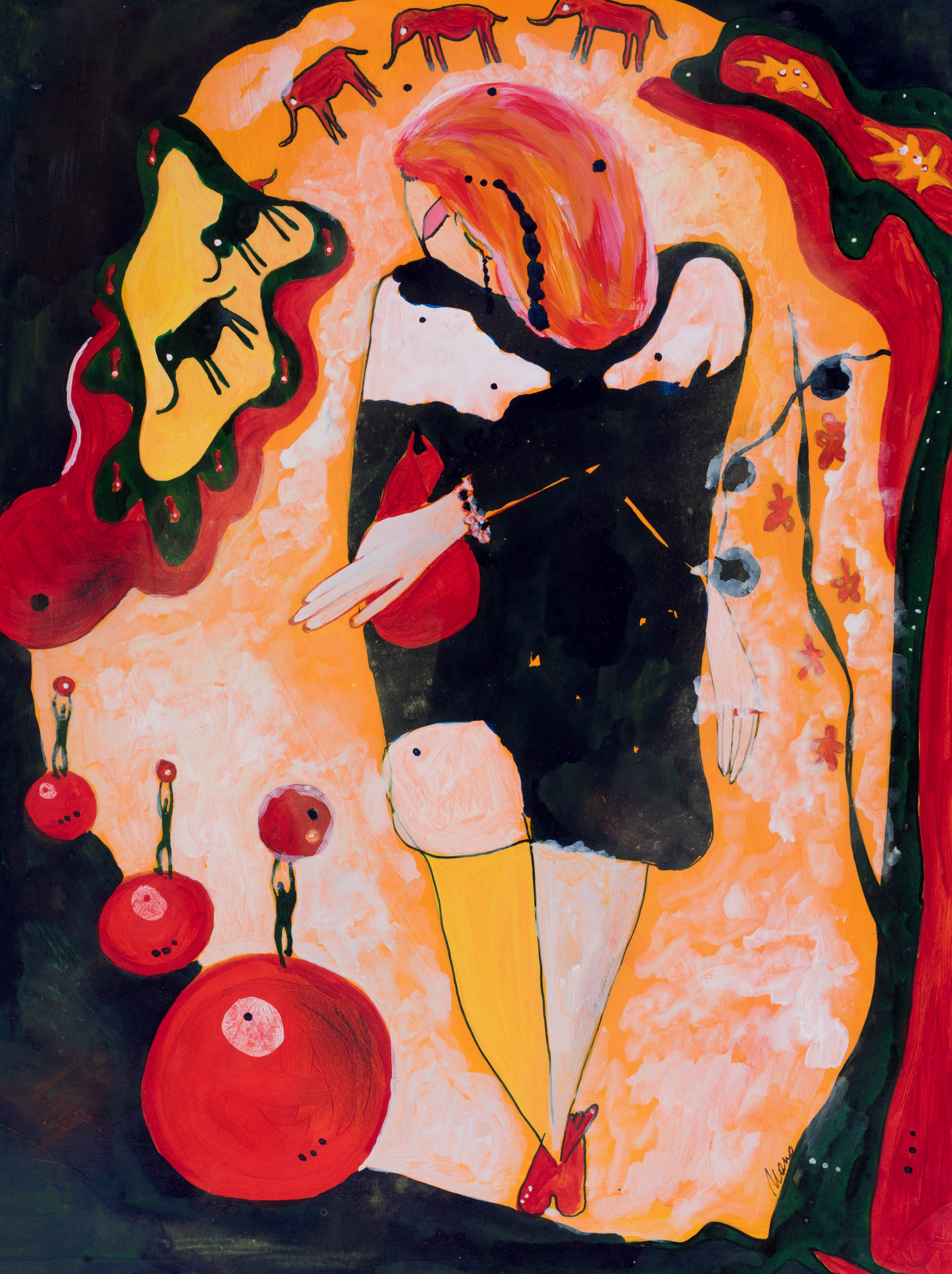Circus, mixed media