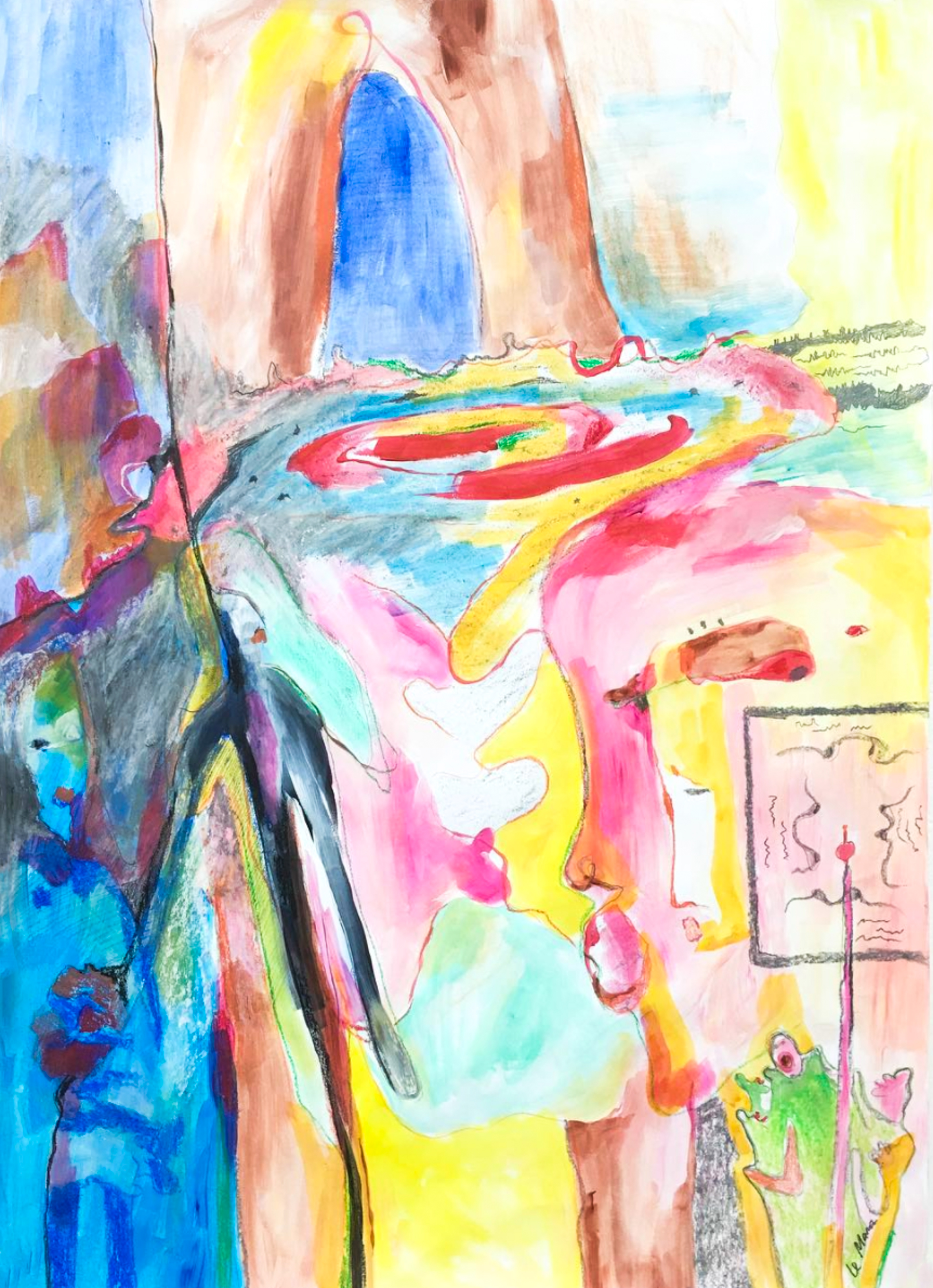 It is all possible, mixed media, 60x40cm