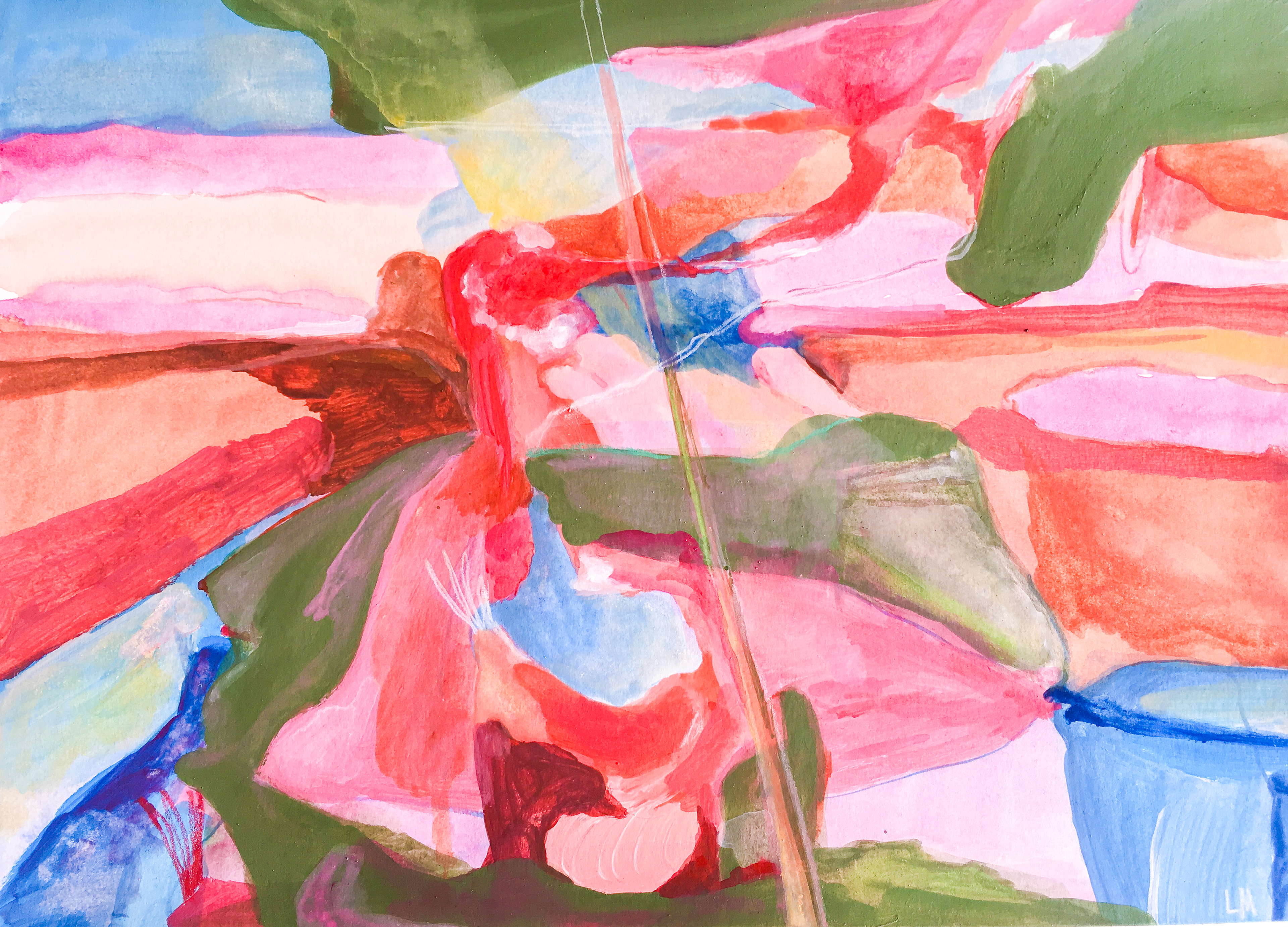 mine or yours? - MINE, mixed media on paper, 29x21cm