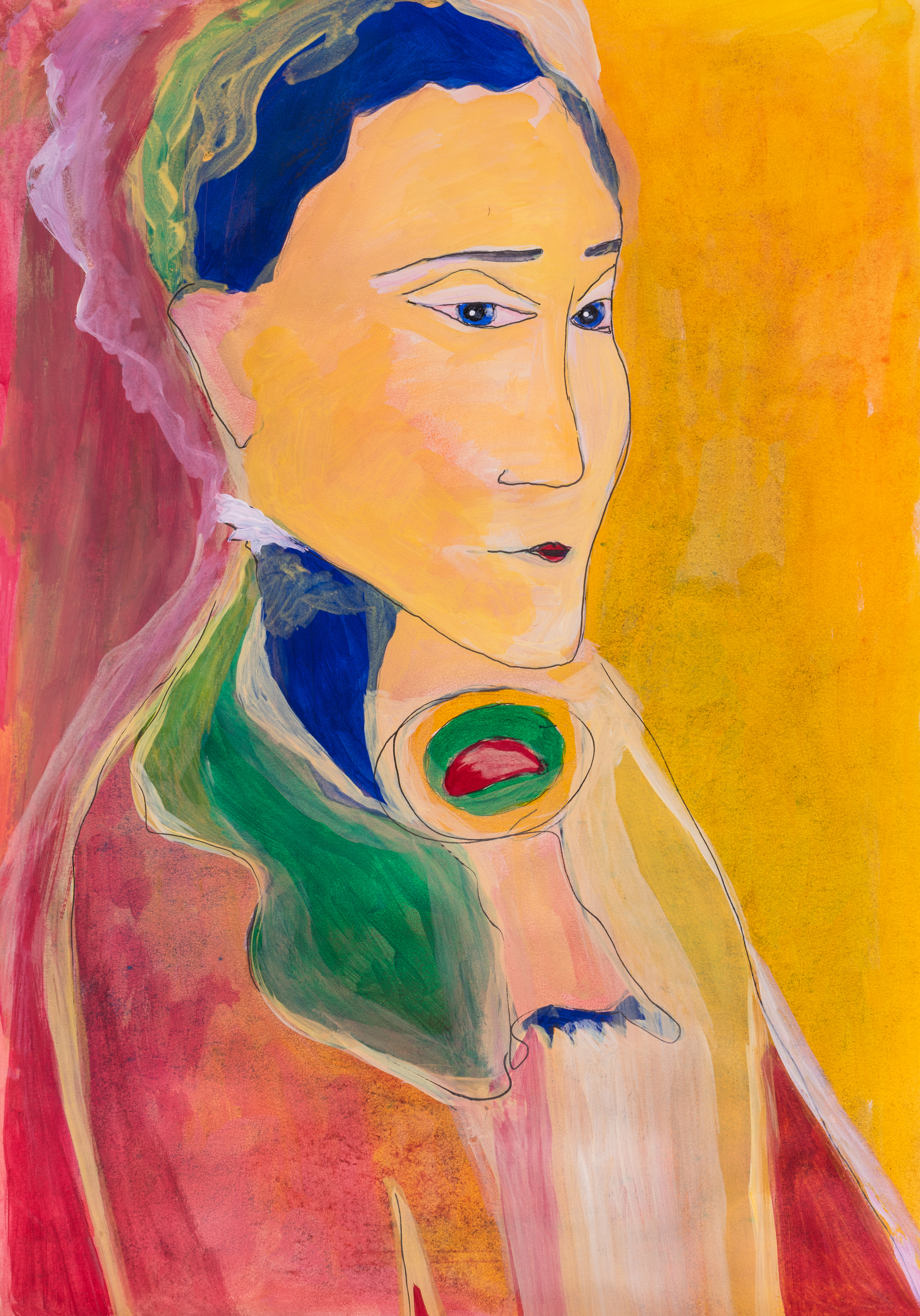 A solo one, mixed media