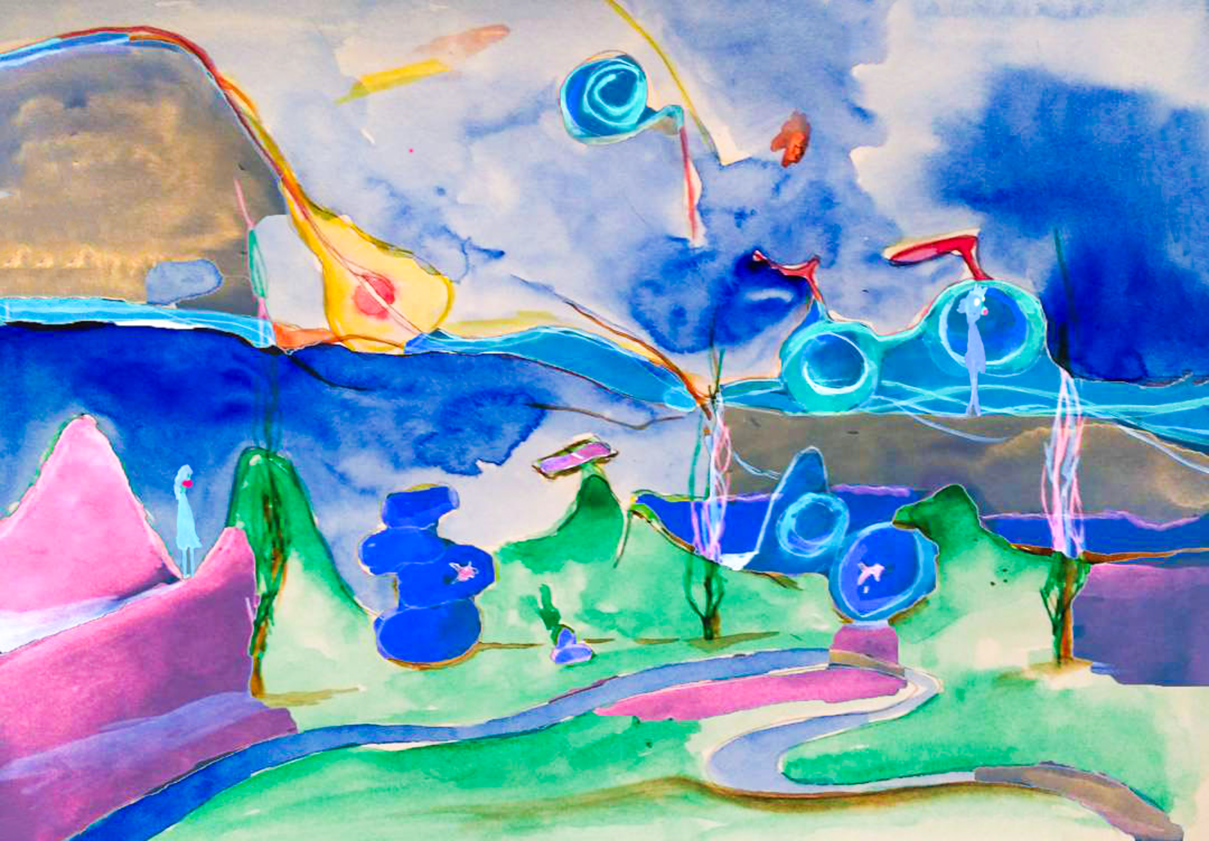 Spot the difference, mixed media