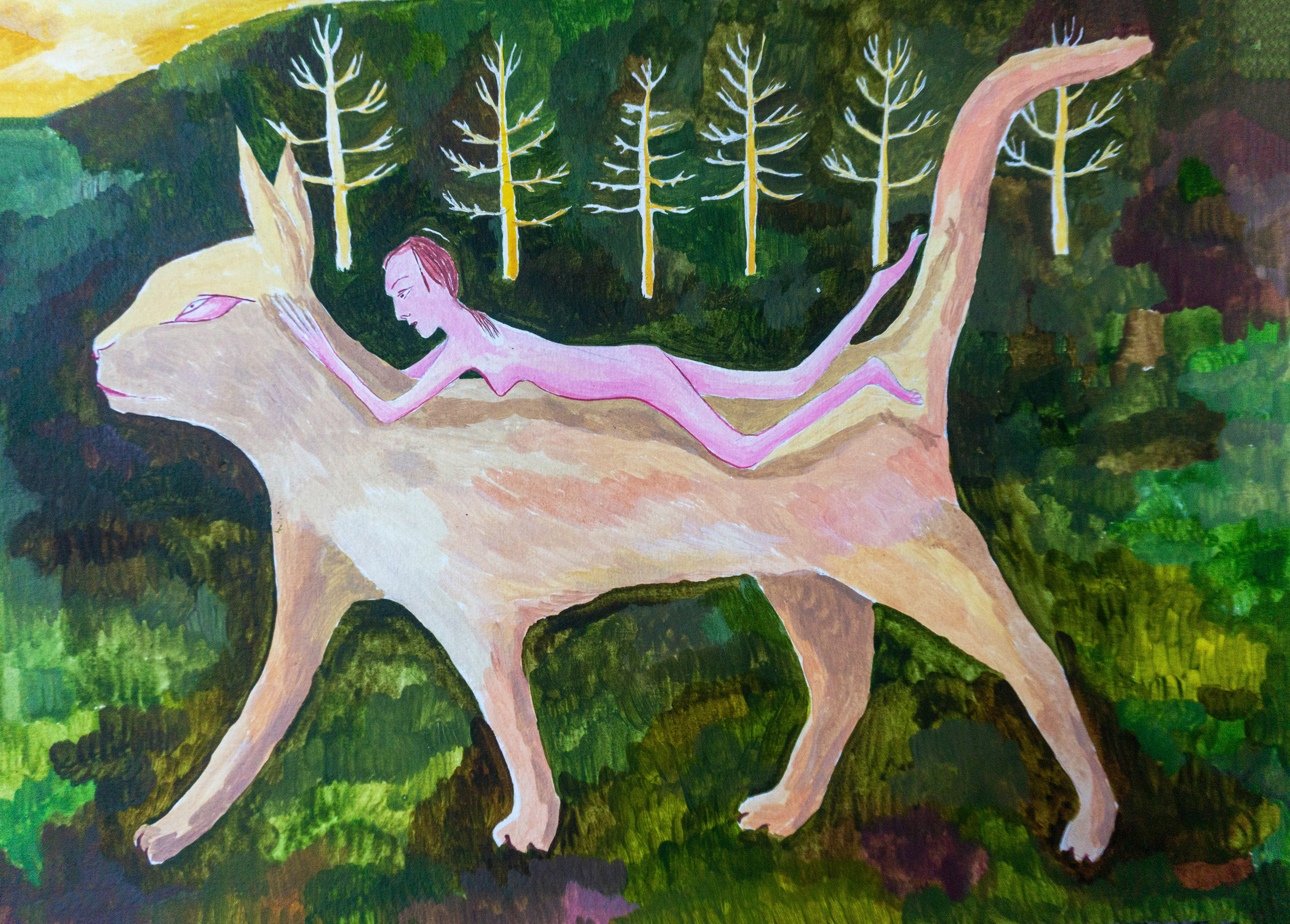 Road trip, oil on canvas, 42x30cm