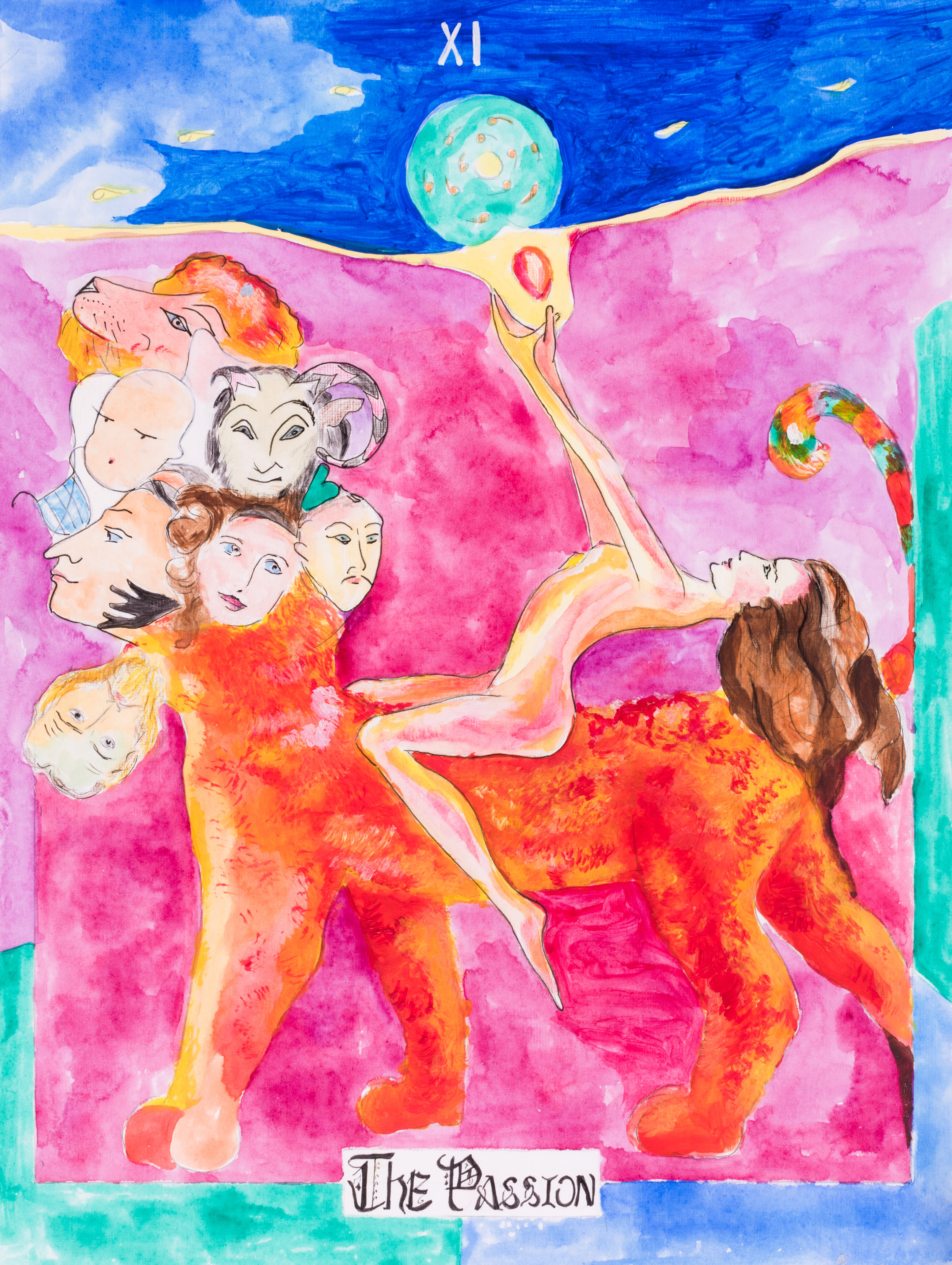 Passion, mixed media, 42x29cm
