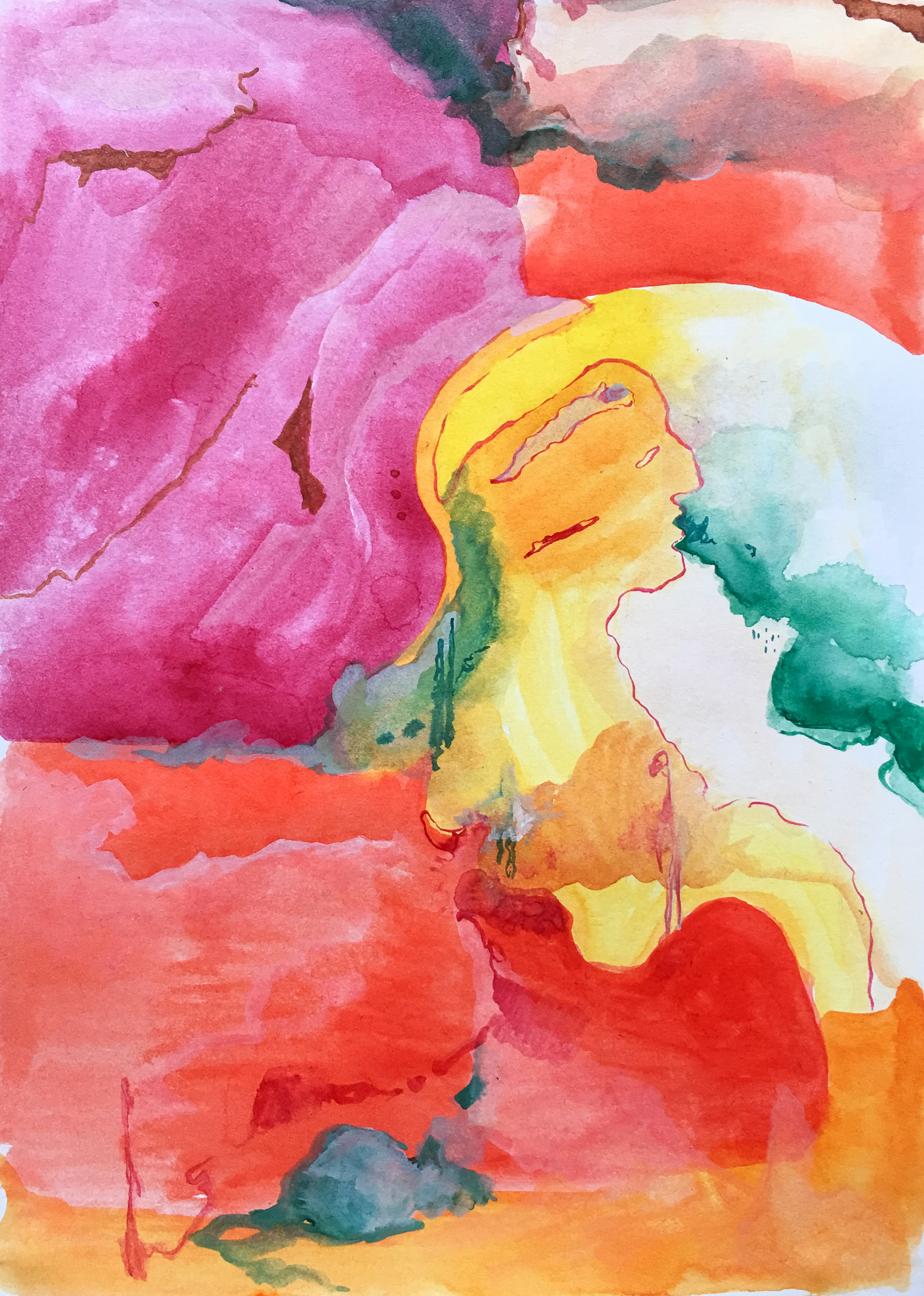 Untitled, watercolour on paper, 29x21cm