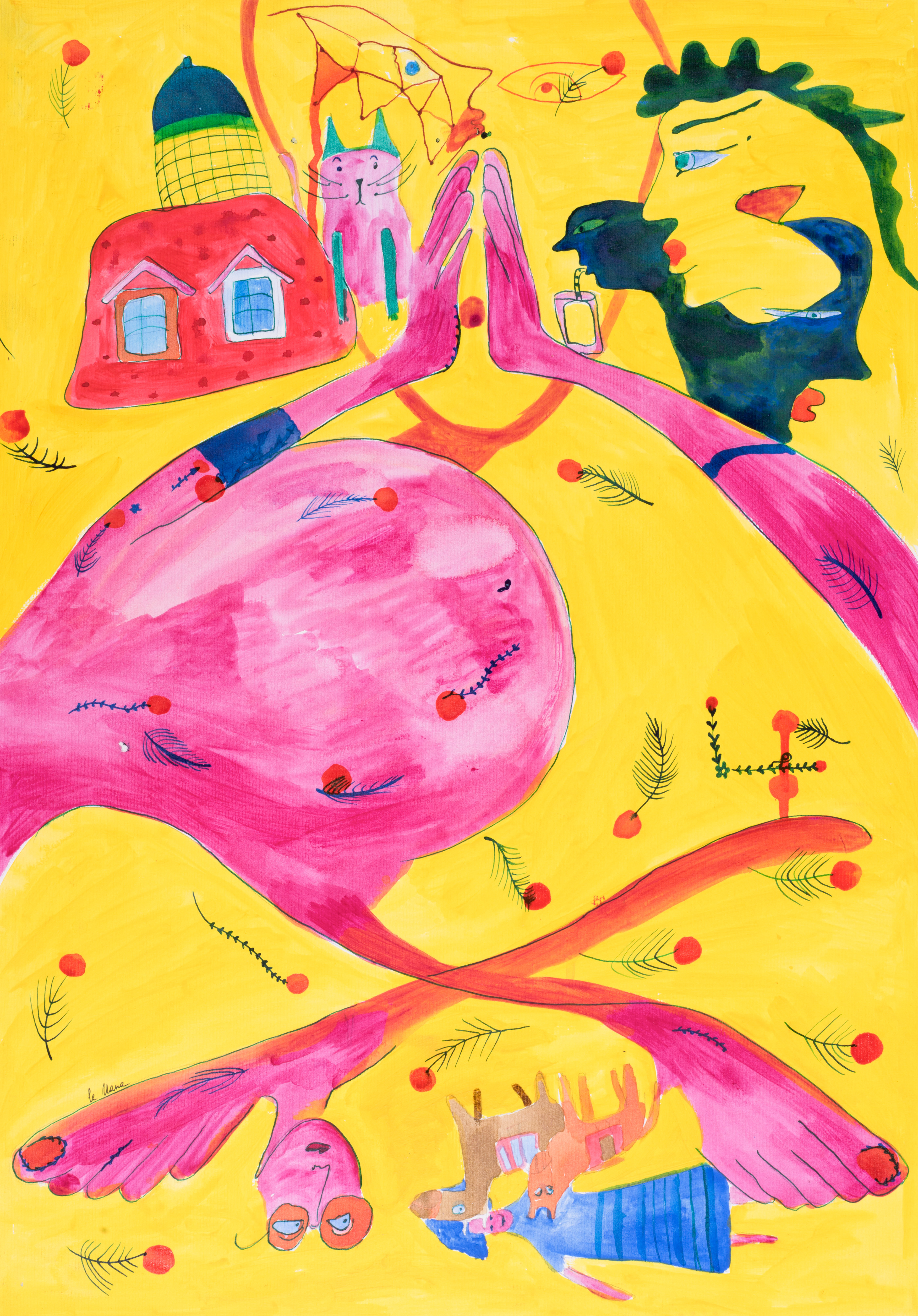 No questions asked, mixed media, 60x40cm