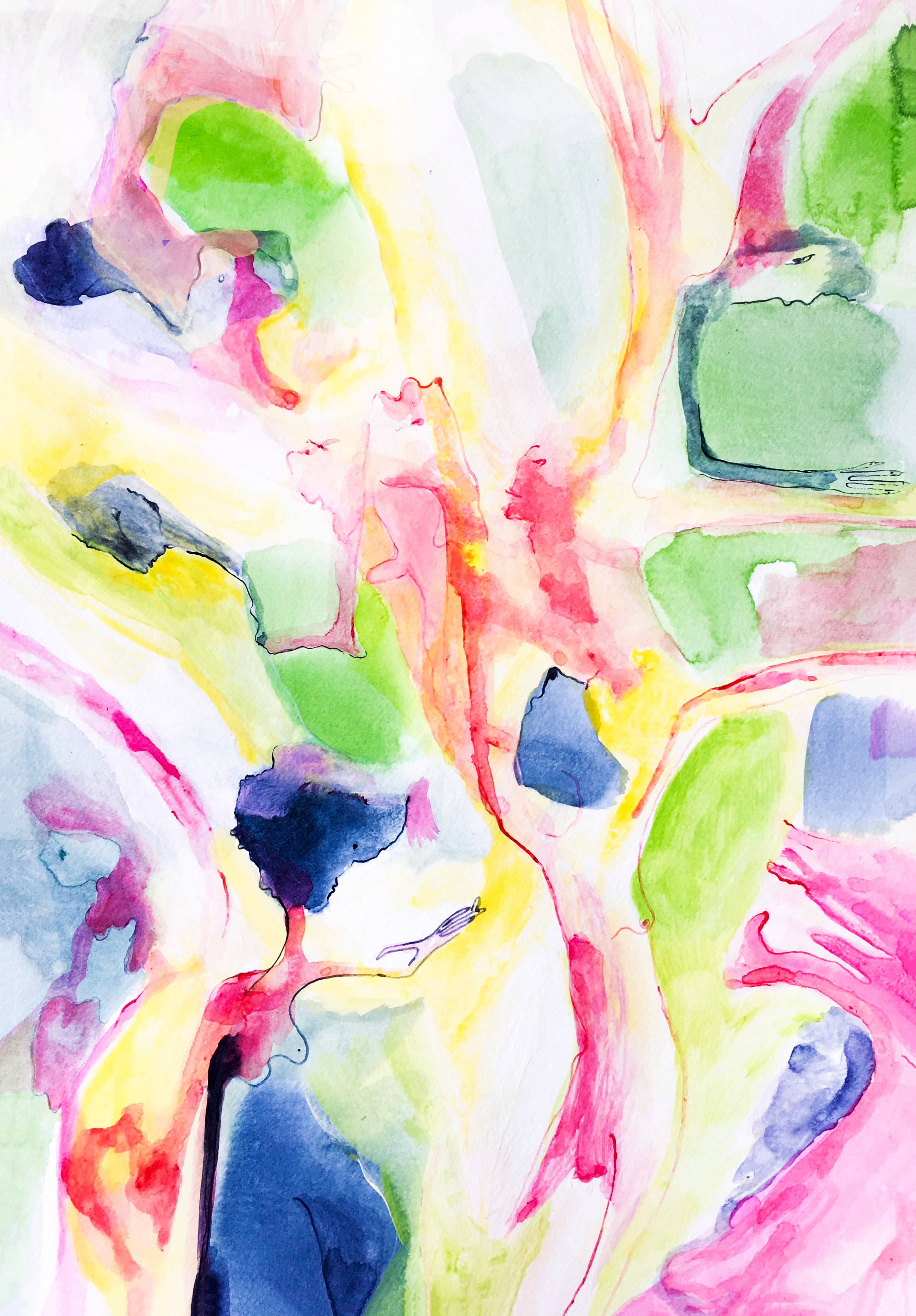 Only sometimes, mixed media, 60x42cm