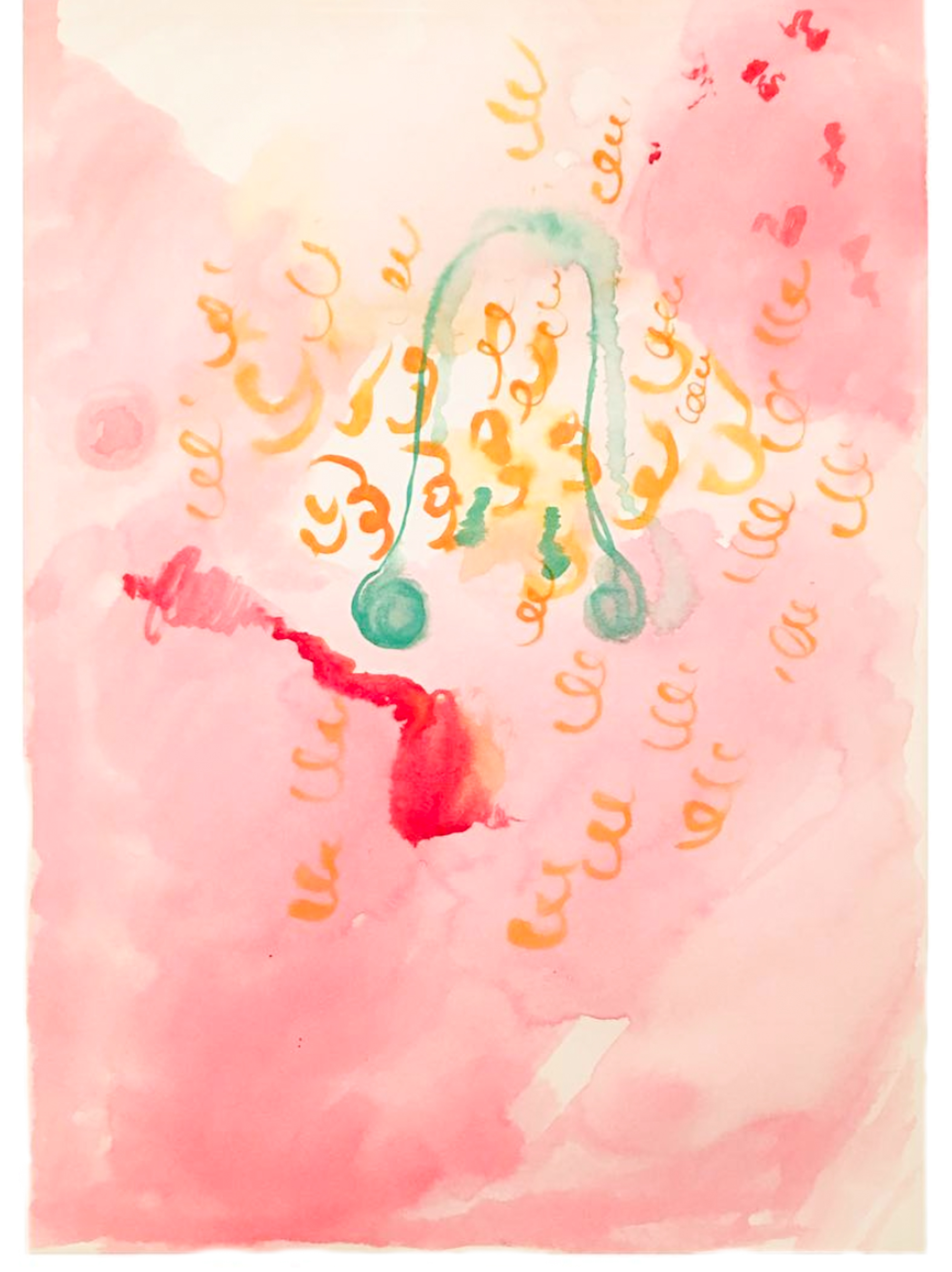 A nose, mixed media on paper, 21x29cm