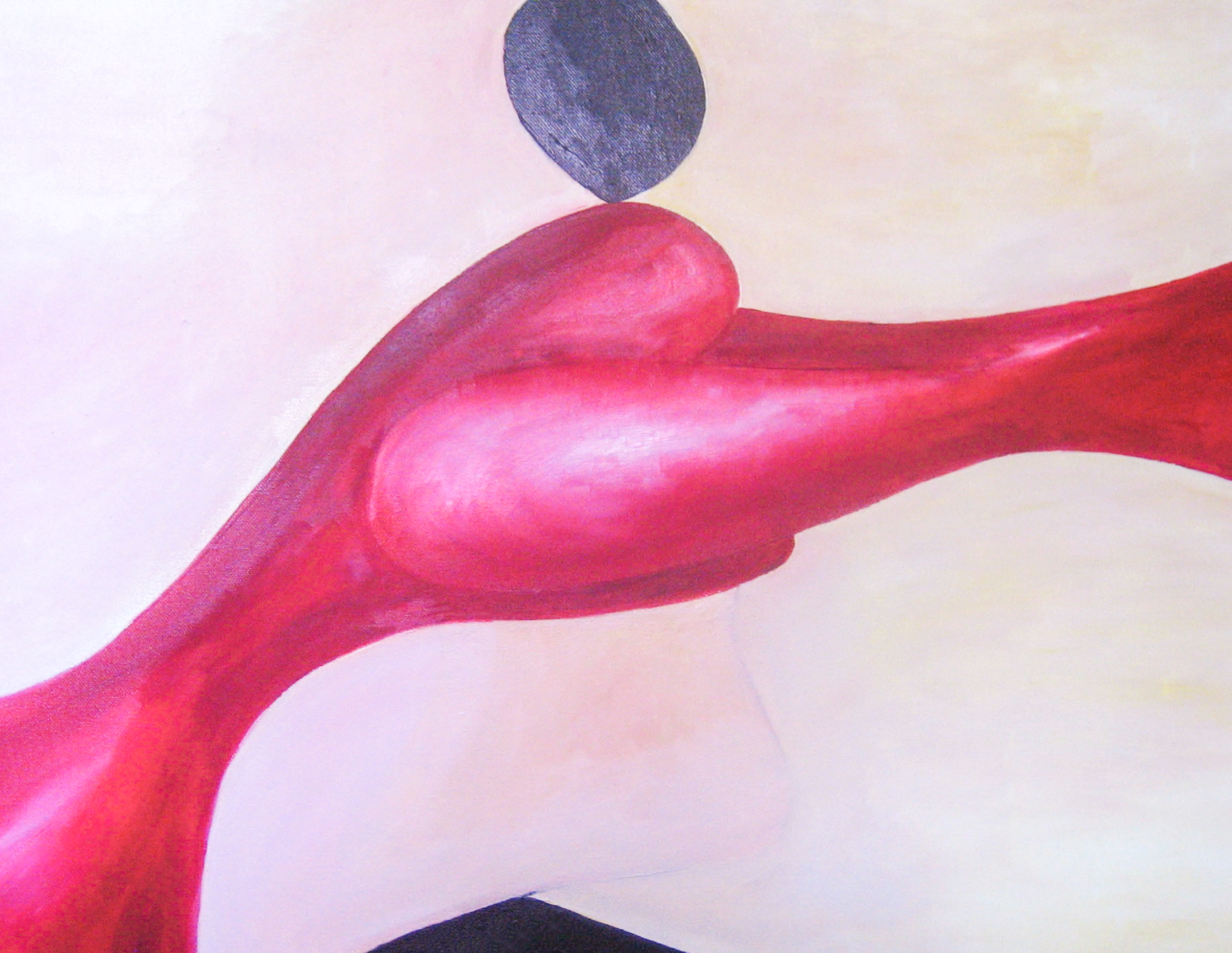 SOLD - A kiss, oil on canvas, 100x 65